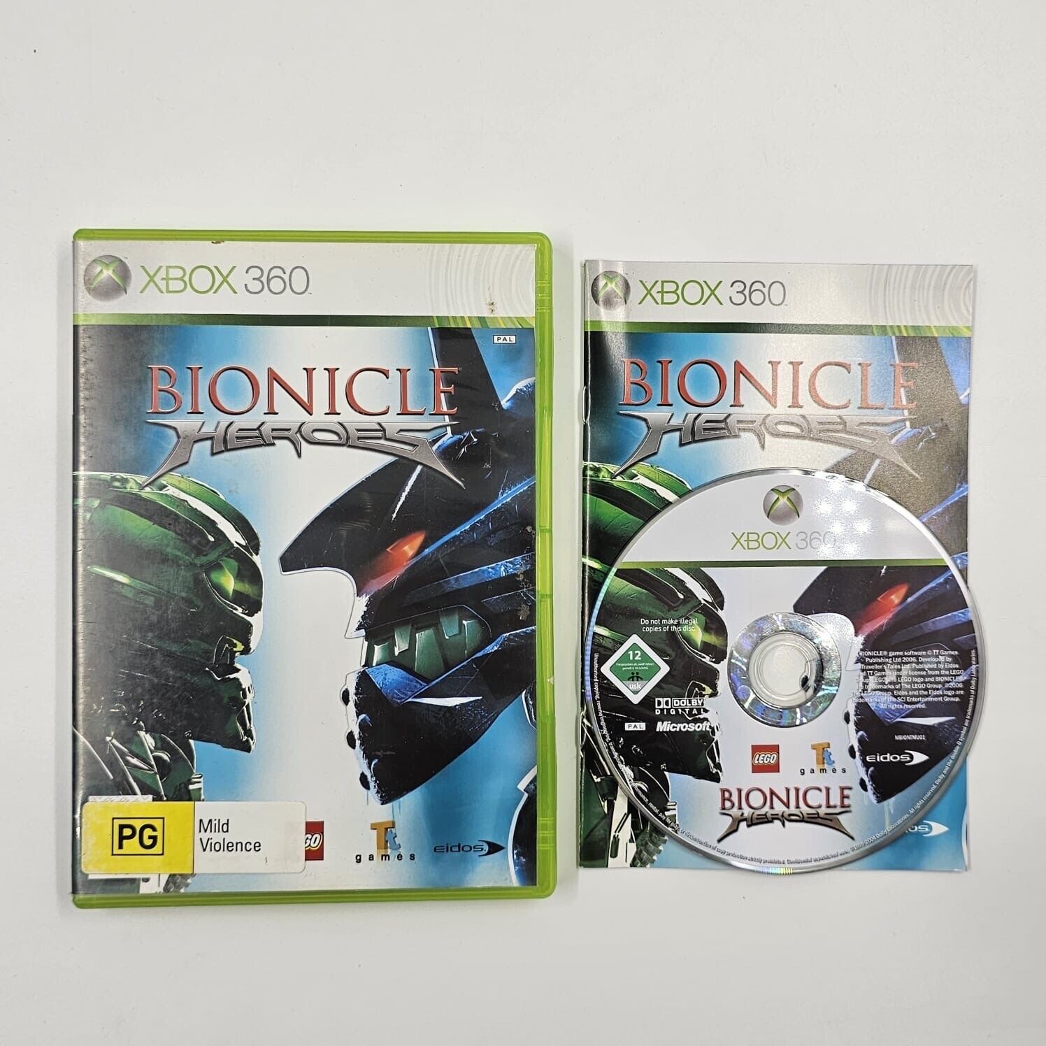 Bionicle Heroes Xbox 360 Game with Manual - PAL Version - Action Adventure Game for Kids & Teens - Perfect for Family Game Nights & Solo Play