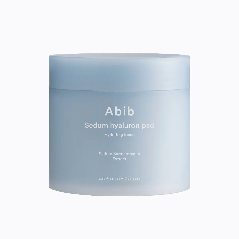 Abib Sedum Hyaluron Hydrating Face Pads - 75 Pads (165ml) | Soothing & Moisturizing Korean Skincare for Dry Skin | Perfect for Travel & Daily Hydration Routine