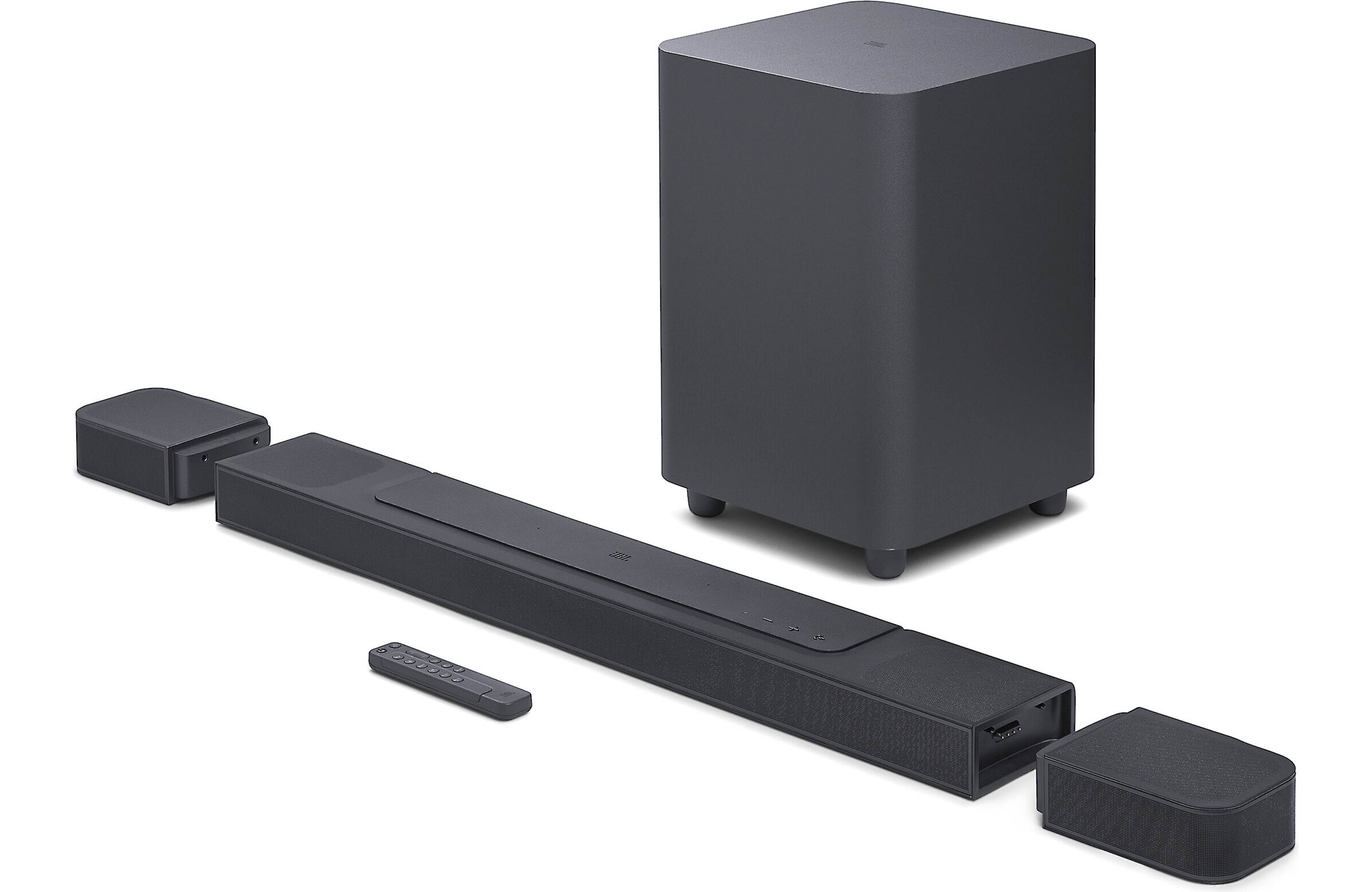 JBL Bar 1000 7.1.4 Channel Soundbar with Dolby Atmos, DTS:X, Bluetooth & Wi-Fi - Wireless Home Theater System for Movies, Gaming & Music Streaming