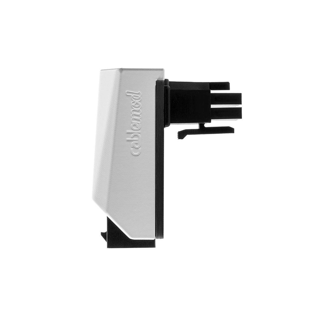 CableMod 12VHPWR 90 Degree Angled Adapter v1.1 - Variant B (White) - Perfect for RTX 4090, 4080, 4070 GPUs - Cable Management & Space-Saving Solution for PC Builds