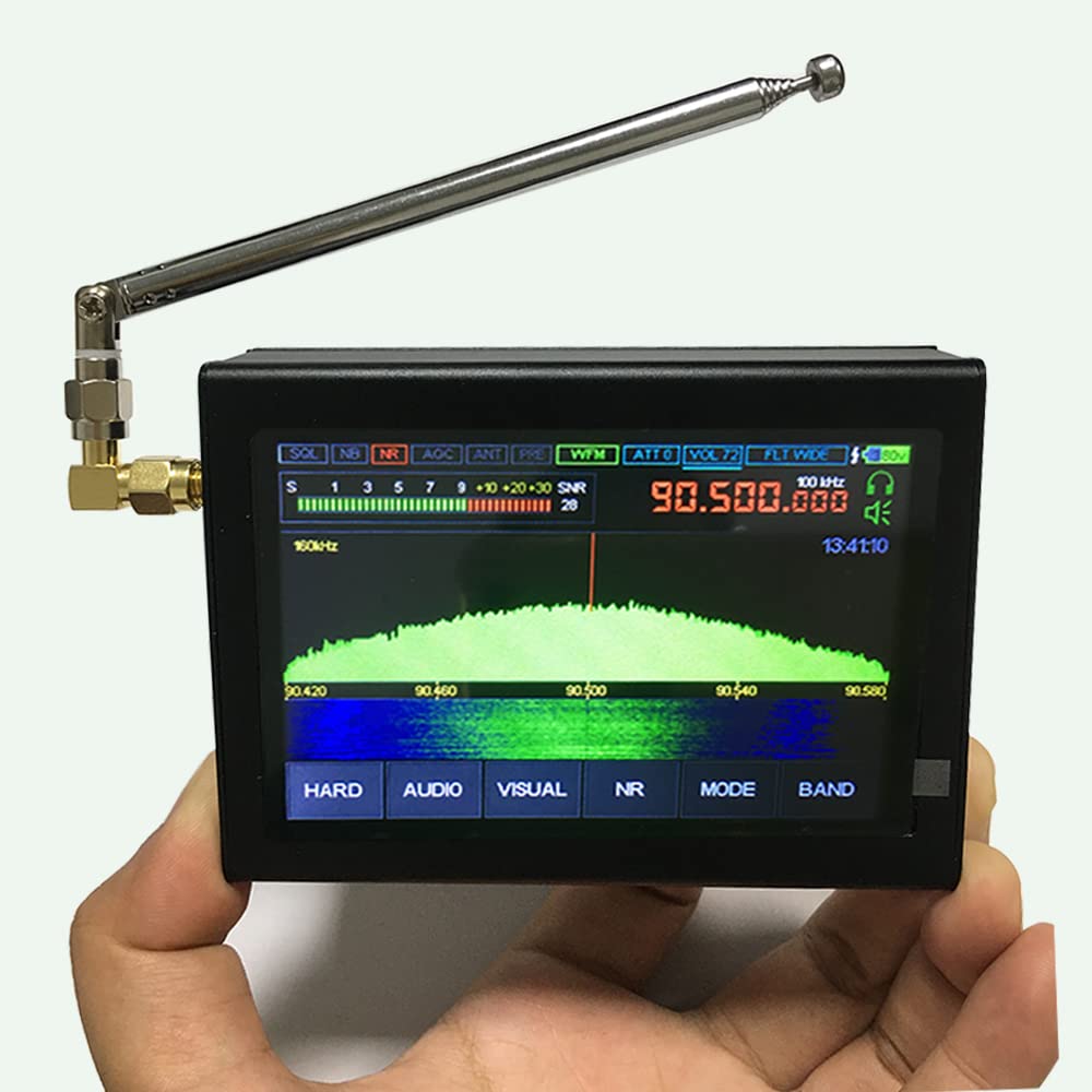 Upgraded V4 1.10d Malachite SDR Receiver 50KHz-2000MHz Wideband DSP HAM Radio with 3.5