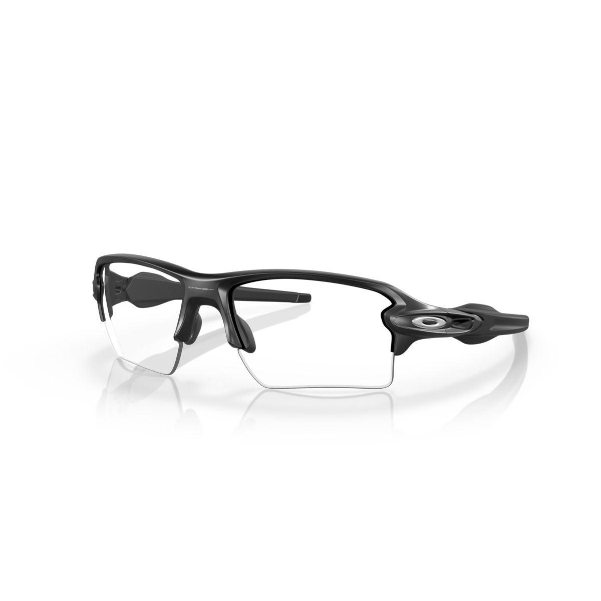 Oakley Flak 2.0 XL Sunglasses Matte Black Frame with Clear Lenses - Polarized Sports & Driving Shades for Men & Women - Perfect for Running, Cycling, and Outdoor Activities
