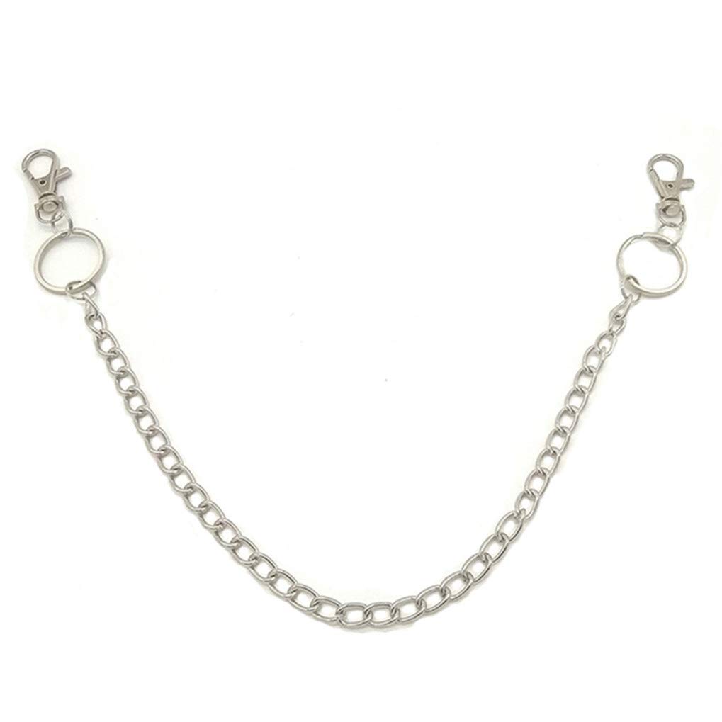 Timesuper Men's Punk Wallet Chain - Stylish Long Trouser Pants Keychain for Jeans & Leather Wallets | Perfect for Bikers, Rockers & Fashion Enthusiasts