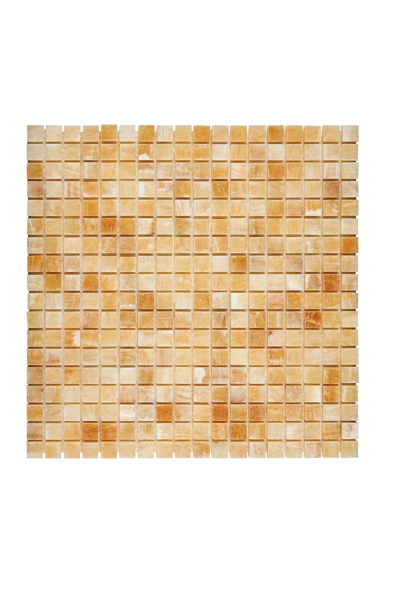 Premium Honey Onyx Stone Mosaic Tile 5/8