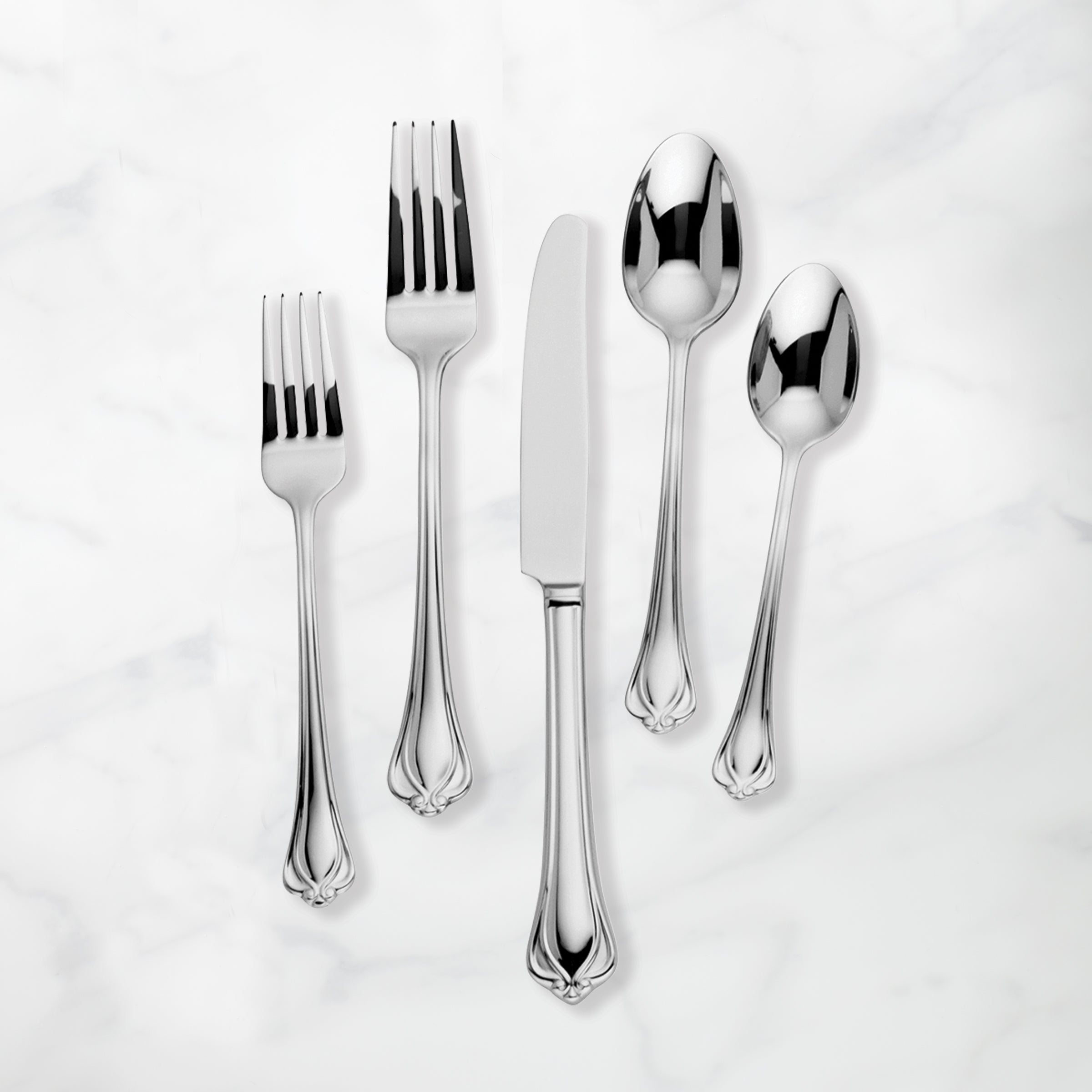 Alcott 89-Piece Stainless Steel Flatware Set - Elegant Silverware for Dinner Parties, Weddings & Everyday Dining