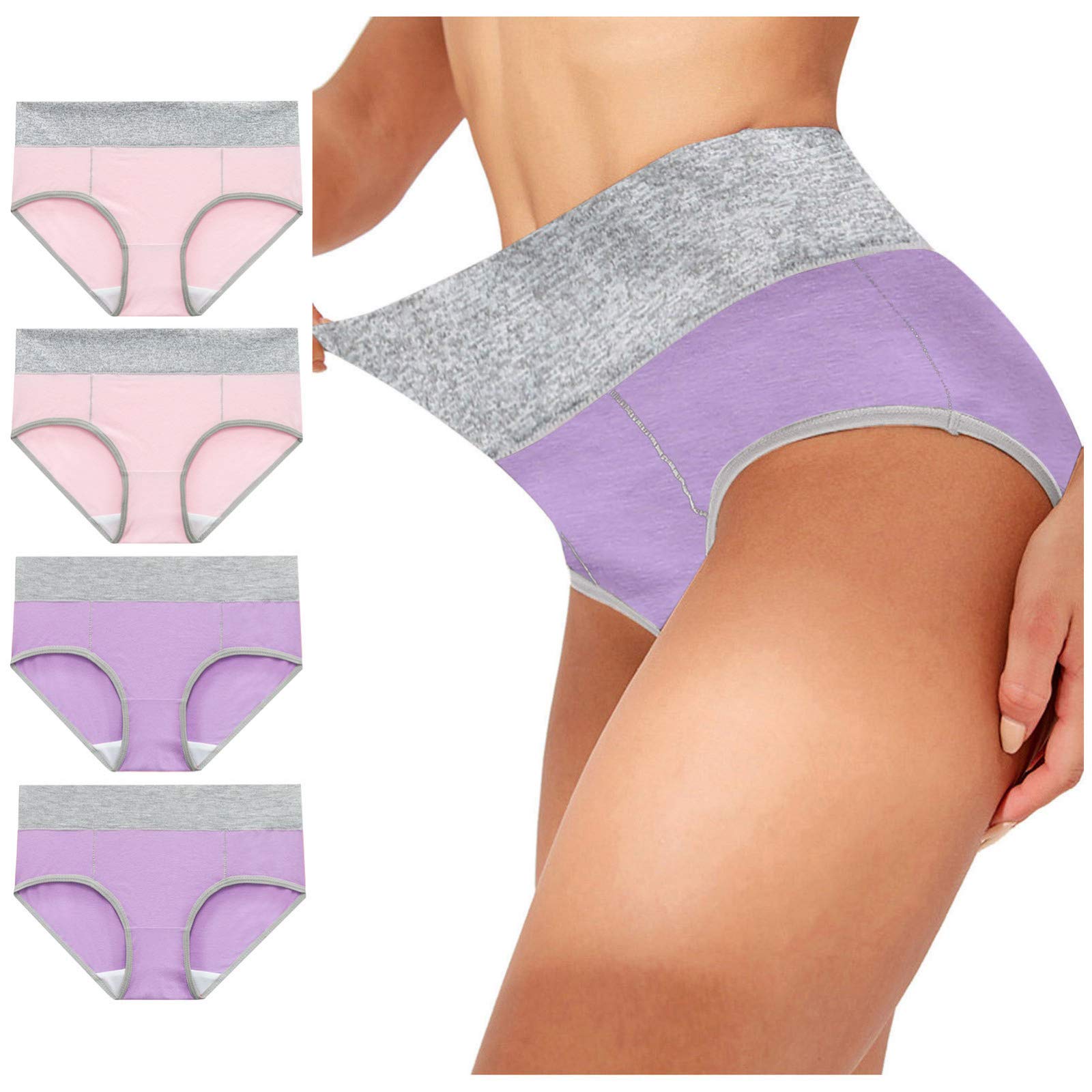 HTDBKDBK 4/5 Pack Women's Sexy Plus Size Seamless Underwear - Soft Stretch Bikini No Show Briefs Panties for Everyday Comfort & Invisible Wear (Office, Yoga, Travel)