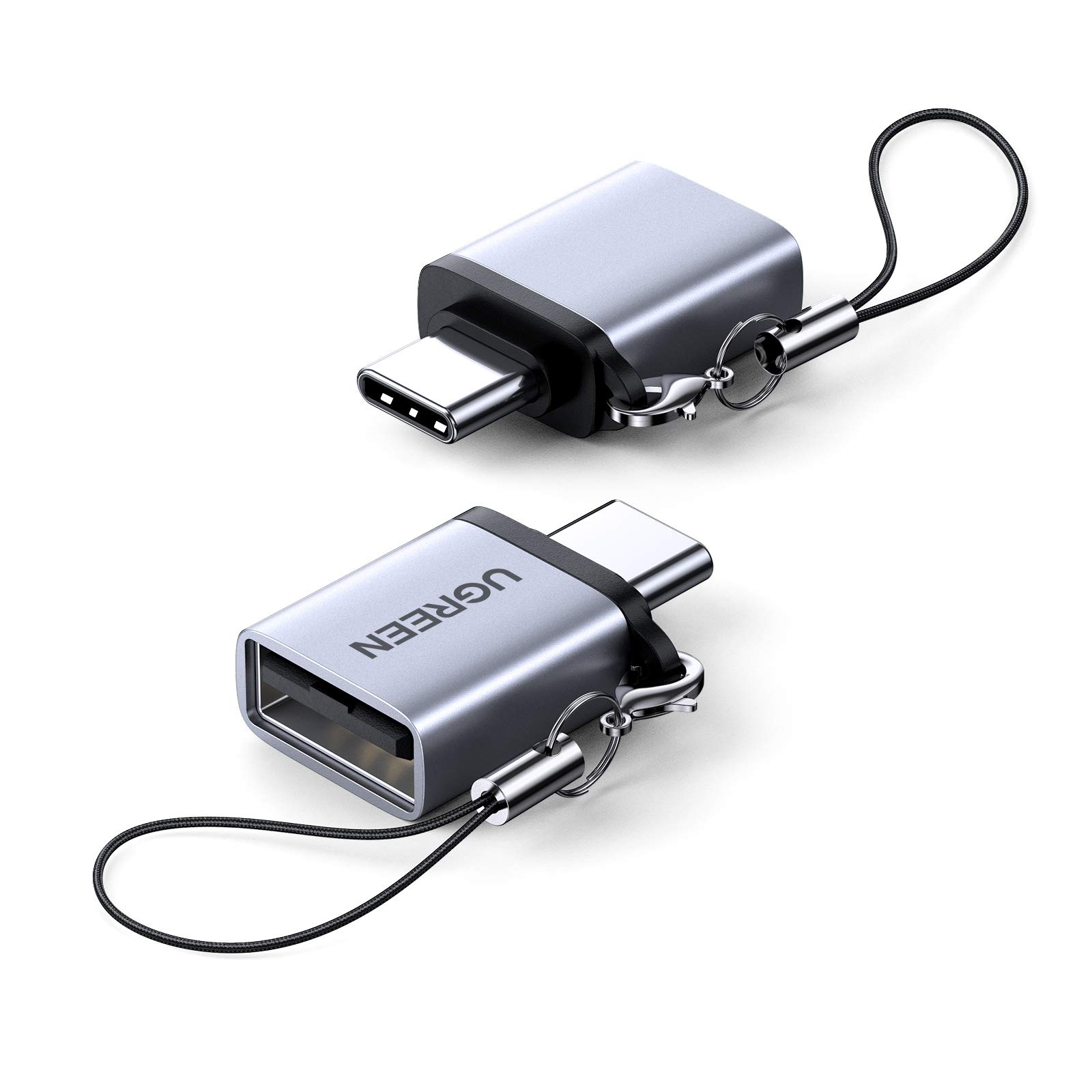 UGREEN USB C to USB 3.0 Adapter (2 Pack) - USB Type C Male to USB 3.0 Female Converter - Compatible with MacBook Pro 2021, MacBook Air 2022, iPad Pro 2021 & Thunderbolt 3 Devices - Perfect for Data Transfer & Charging Laptops, Tablets & Phones