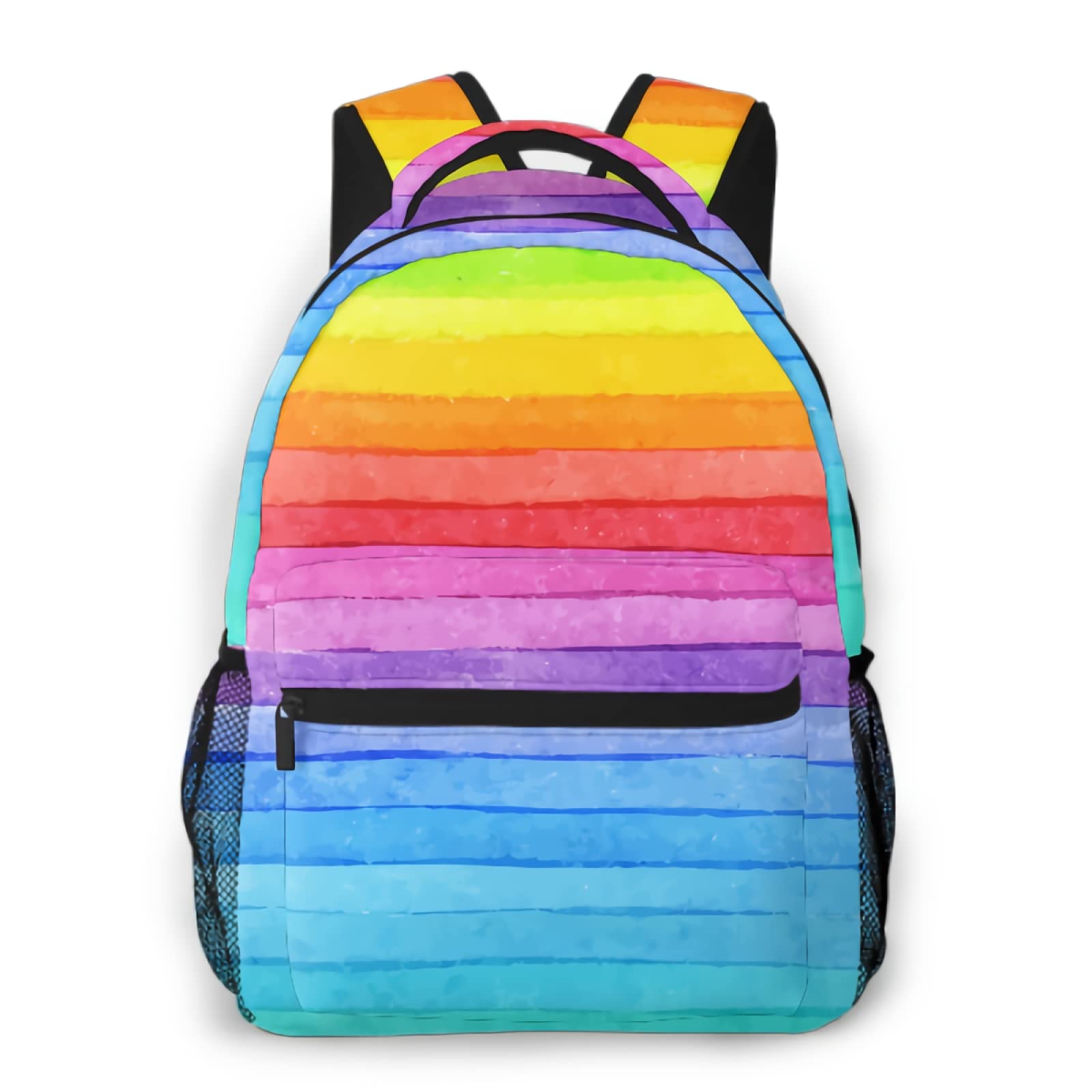Rainbow Mesh Backpack - Lightweight Translucent Unisex Daypack for Women & Men | Perfect for School, Travel, Gym & Outdoor Activities