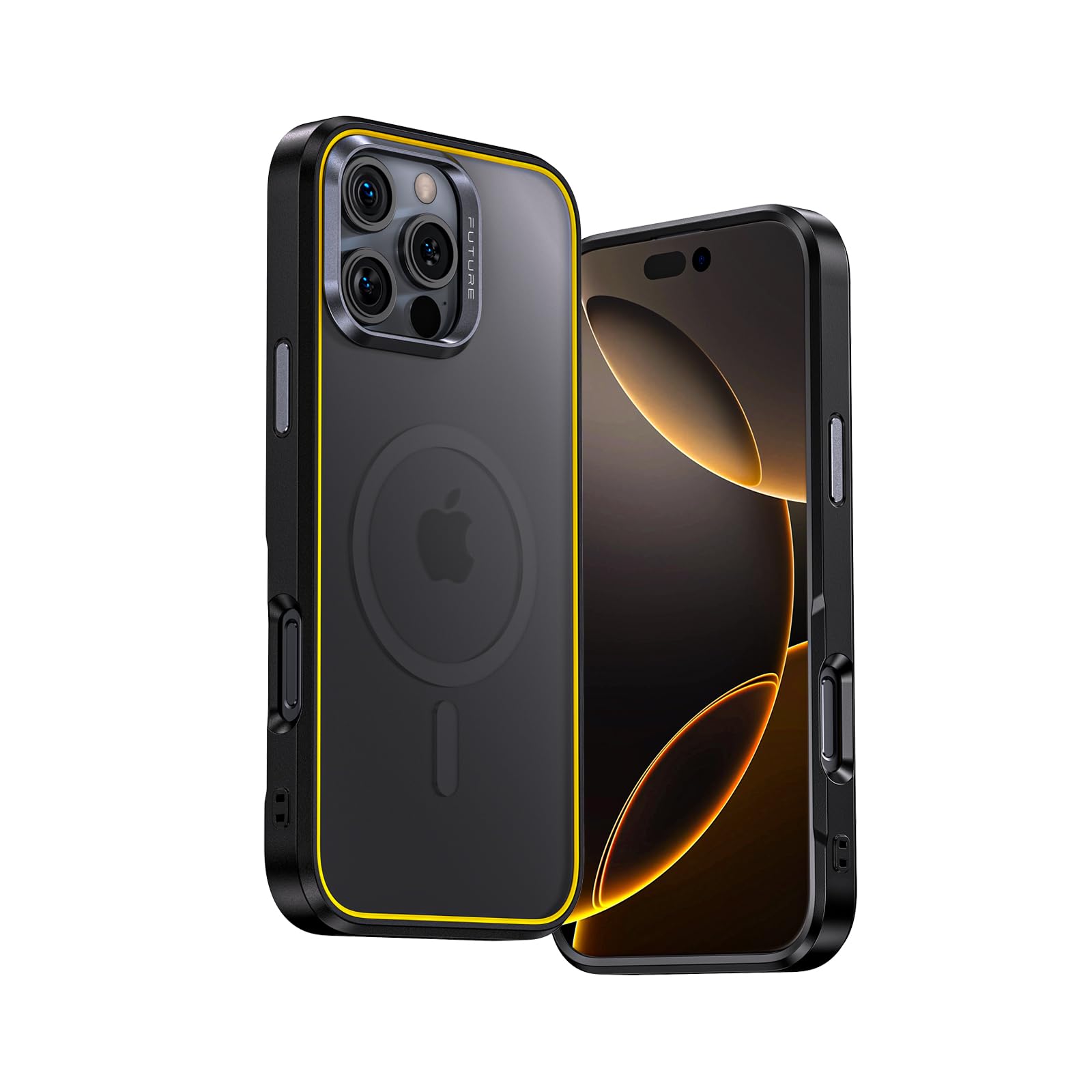 AOHI Magnetic Shockproof iPhone 16 Pro Max Case with MagSafe - Military Grade Drop Protection Slim Fit 6.9-Inch Phone Cover (Black) | Perfect for Outdoor Adventures, Work & Daily Protection