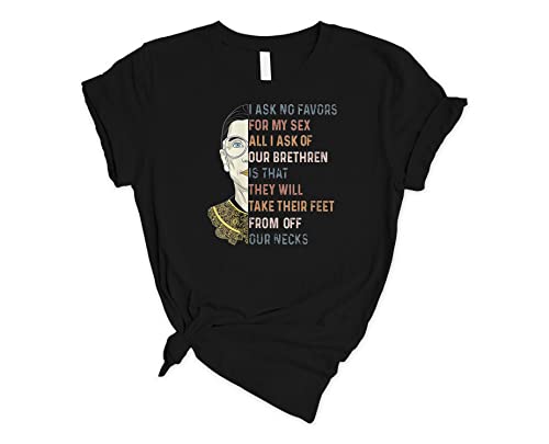 RBG T-Shirt - Ruth Bader Ginsburg Women's Rights Tee - Feminist Equality Shirt - Perfect Gift for Women's Day, Supreme Court Fans & Social Justice Advocates - Great for Protests, Court Support & Political Events