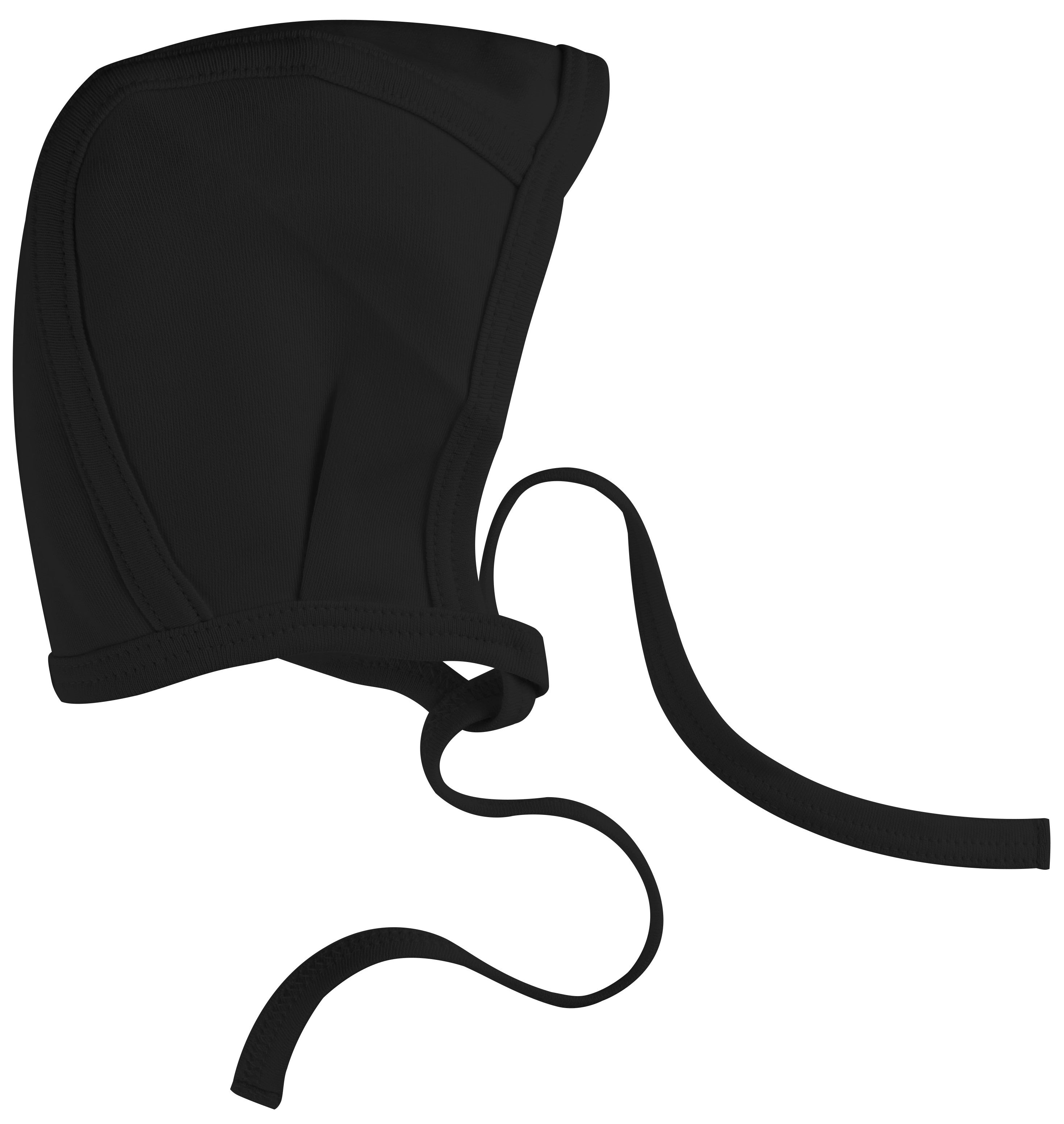 Amoureux Bebe Black Baby Essenza Bonnet - Soft Cotton Baby Beanie for Newborns & Infants | Perfect for Winter, Photoshoots, and Everyday Outfits