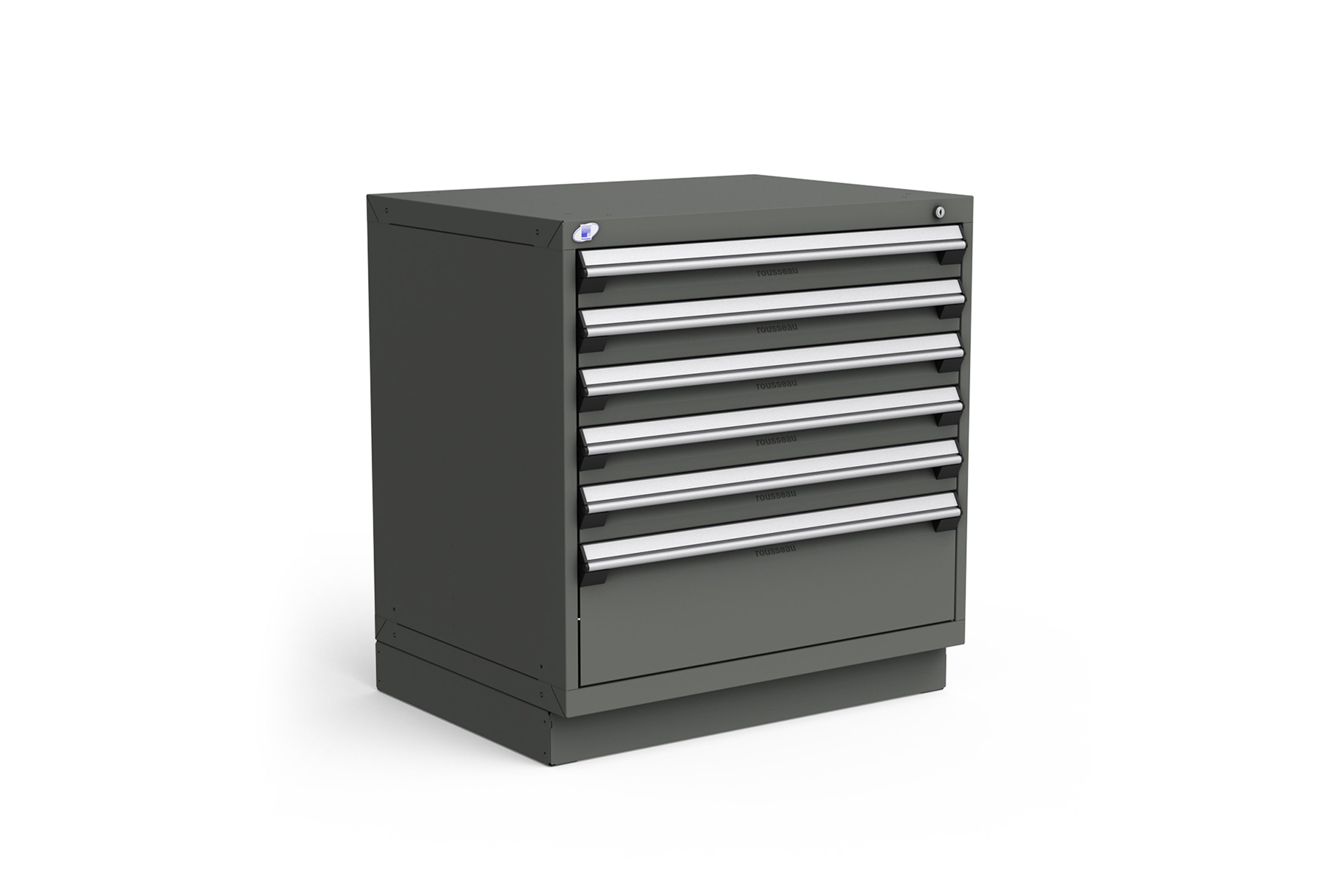 Rousseau 6-Drawer Storage Cabinet - Modern Wooden Dresser for Bedroom, Living Room & Office - Perfect for Organizing Clothes, Books & Home Essentials