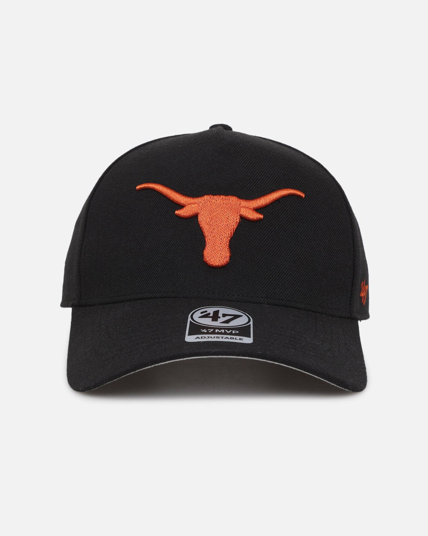 47 Brand Texas Longhorns 47 MVP DT Snapback Black Hat - Adjustable Baseball Cap for Men & Women - Perfect for College Football Games, Tailgating & Casual Wear