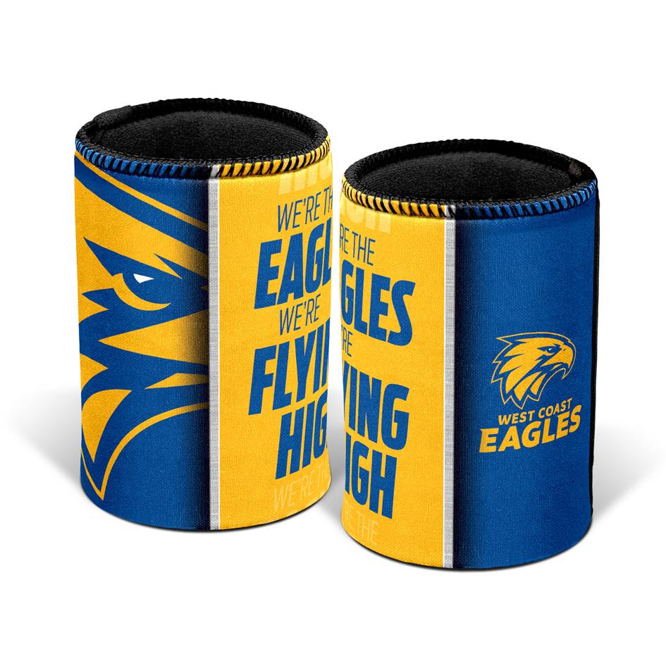 Official AFL West Coast Eagles Can Cooler & Stubby Holder - Insulated Beer Bottle Sleeve for Game Day & Outdoor Parties