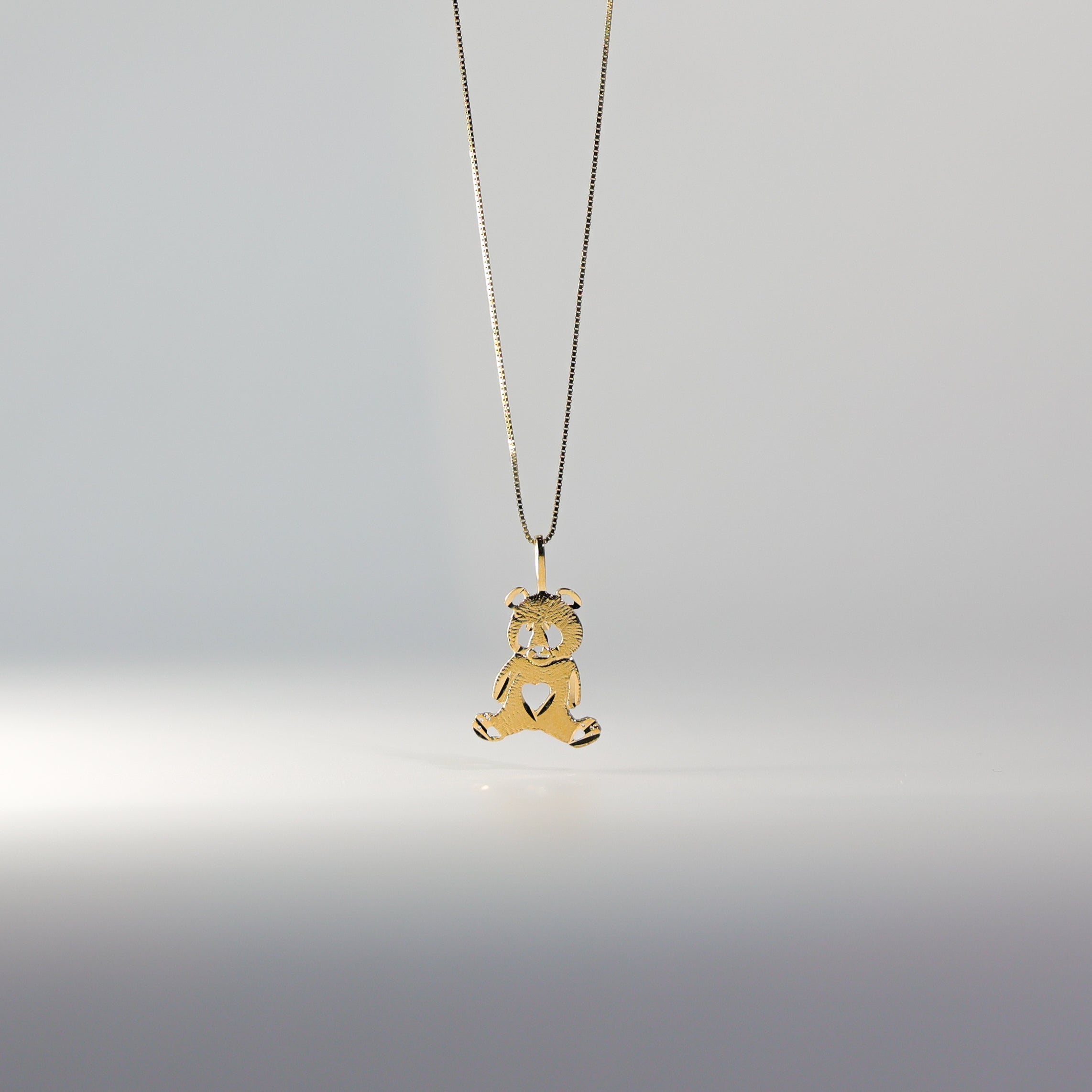 Gold Bear Pendant Necklace - 14K Solid Gold Animal Jewelry Gift for Women & Men - Perfect for Birthdays, Anniversaries & Everyday Wear (Model 2341)