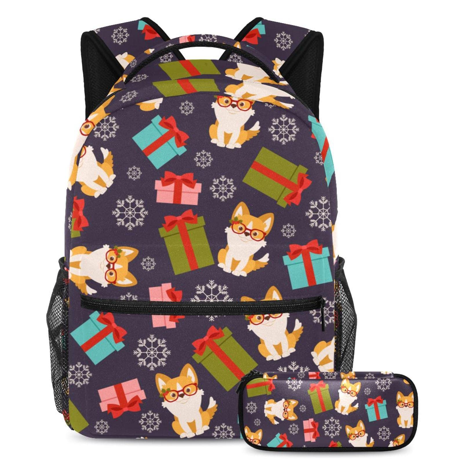 Stylish Corgi Dog Pattern Backpack - Lightweight Travel Laptop Daypack for School, Work & College | Perfect for Teens, Men & Women | Great for Commuting, Hiking & Daily Use
