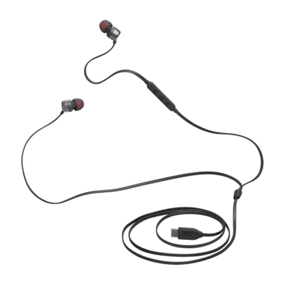 JBL Tune 310C USB Wired Earbuds - Noise Isolating In-Ear Headphones with Mic for Phone Calls, Music & Gaming - Perfect for Office, Commuting & Travel