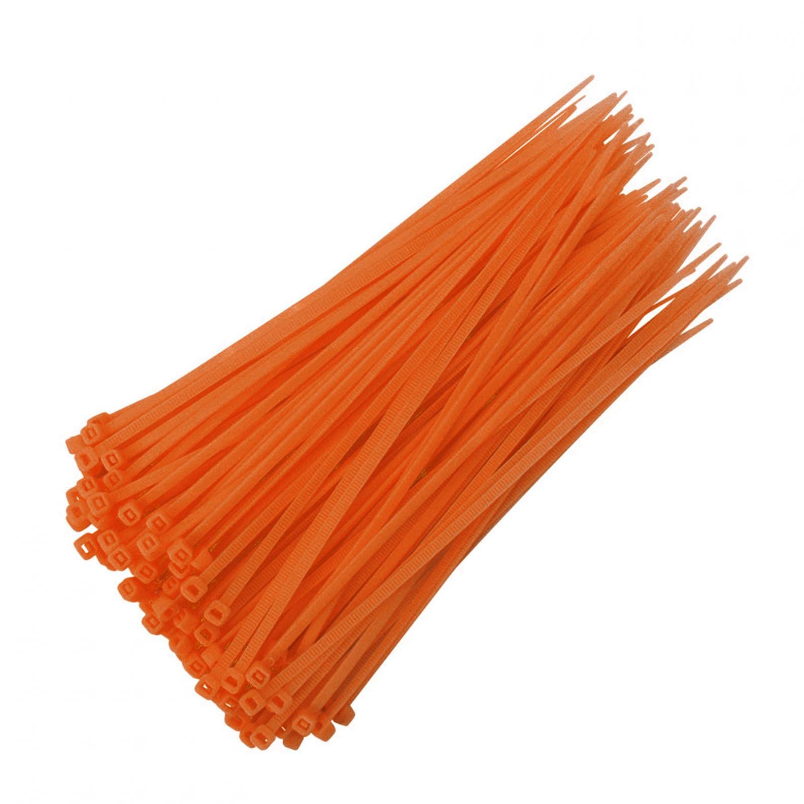 100-Pack 4-Inch Self-Locking Plastic Cable Ties - 18 lbs Tensile Strength - Heavy Duty Zip Ties for Cable Management, Home, Office, Garden, Garage & Workshop Organization (Perfect for Bundling Wires, Securing Plants & DIY Projects)