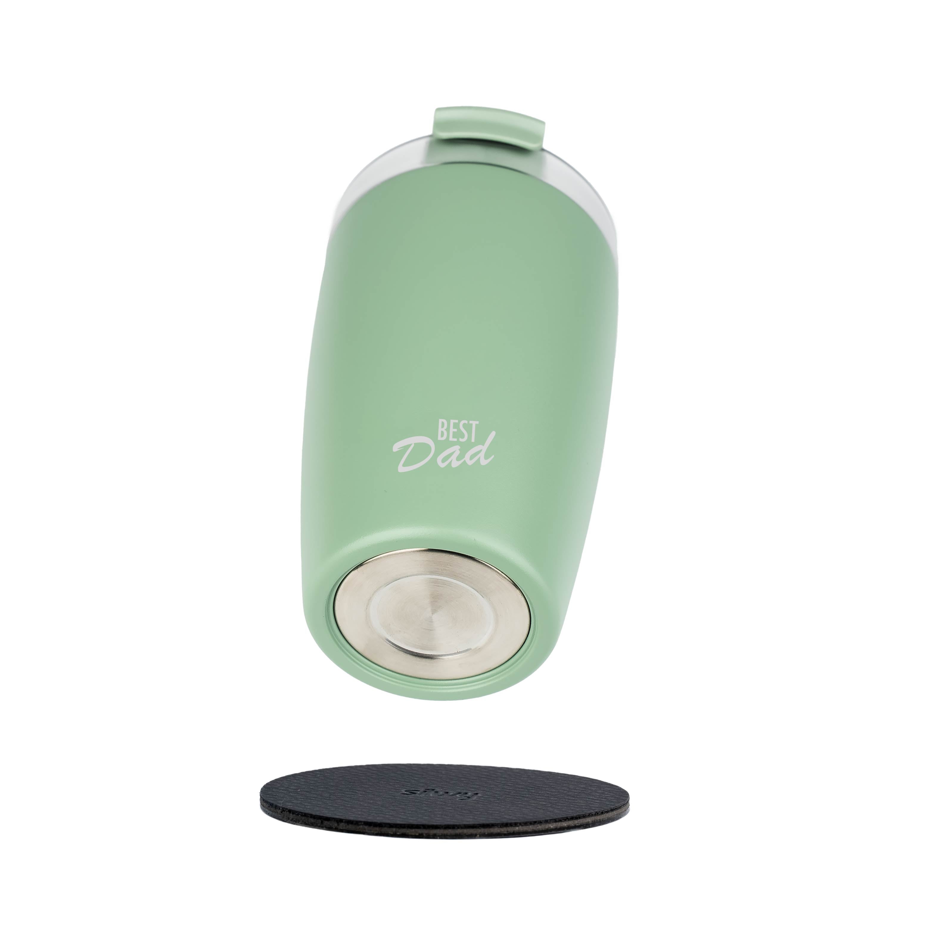 Sage Best Dad Magnetic Travel Mug - Insulated Stainless Steel Thermos for Coffee & Tea - Perfect for Commuting, Camping & Office Use