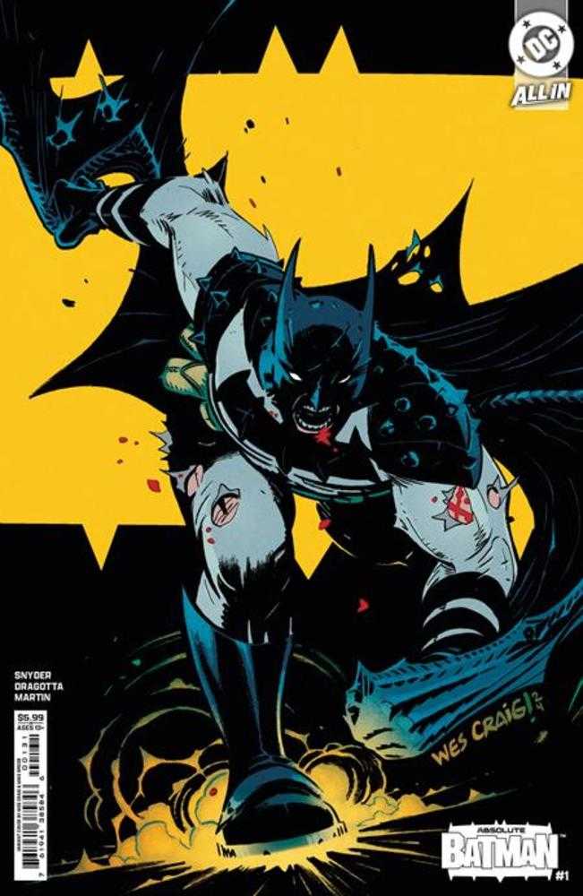 Absolute Batman #1 Cover B Wes Craig Card Stock Variant - Limited Edition Collectible Comic for DC Fans & Comic Book Enthusiasts | Perfect for Display, Gifts & Investment