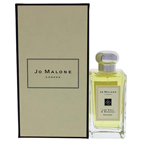 Jo Malone Lime Basil & Mandarin Cologne Spray for Men & Women - 3.4 oz Unisex Perfume | Fresh Citrus Aromatic Scent for Daytime, Office & Special Occasions