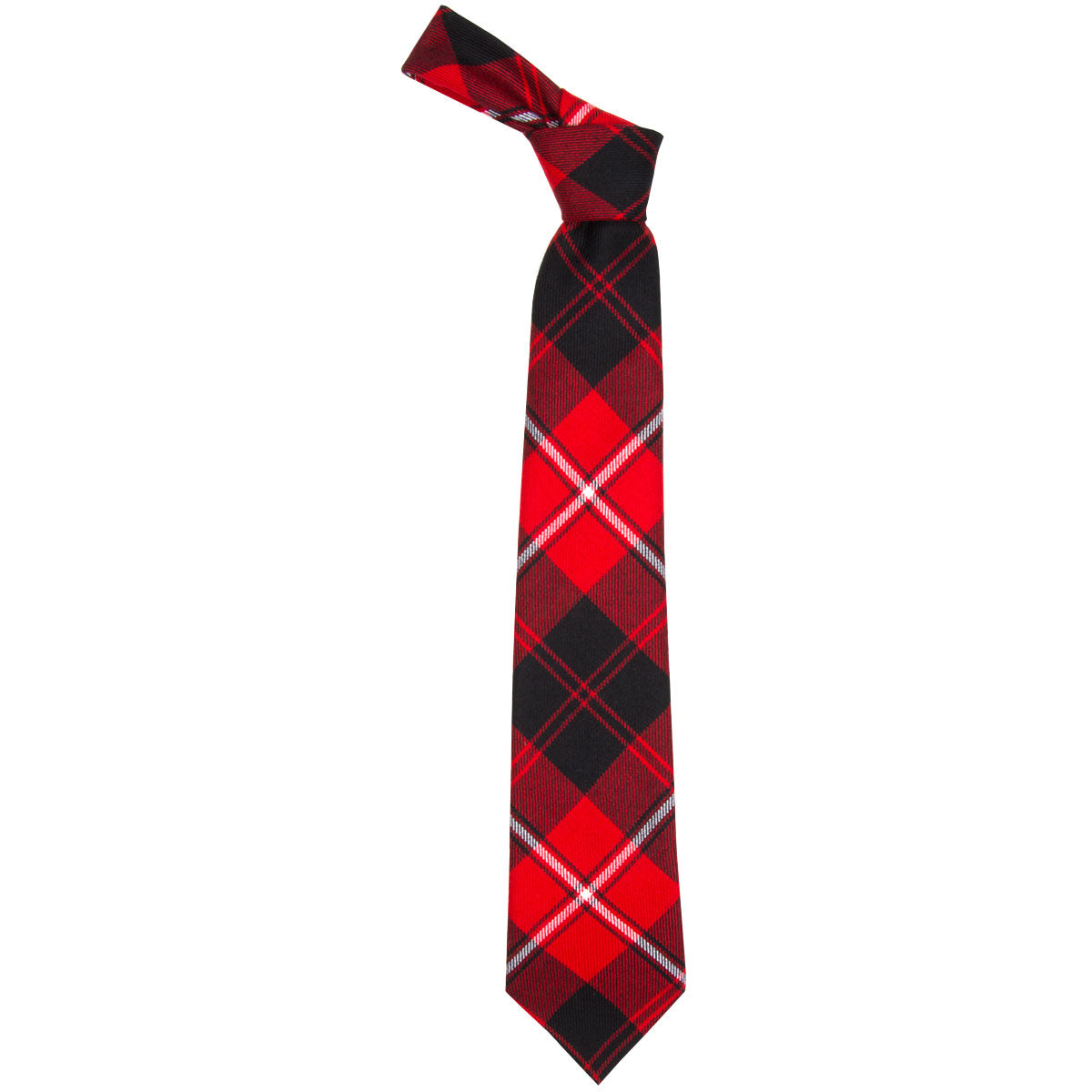 Stylish Cunningham Modern Tartan Tie for Men - Premium Wool Necktie for Business, Weddings & Formal Occasions