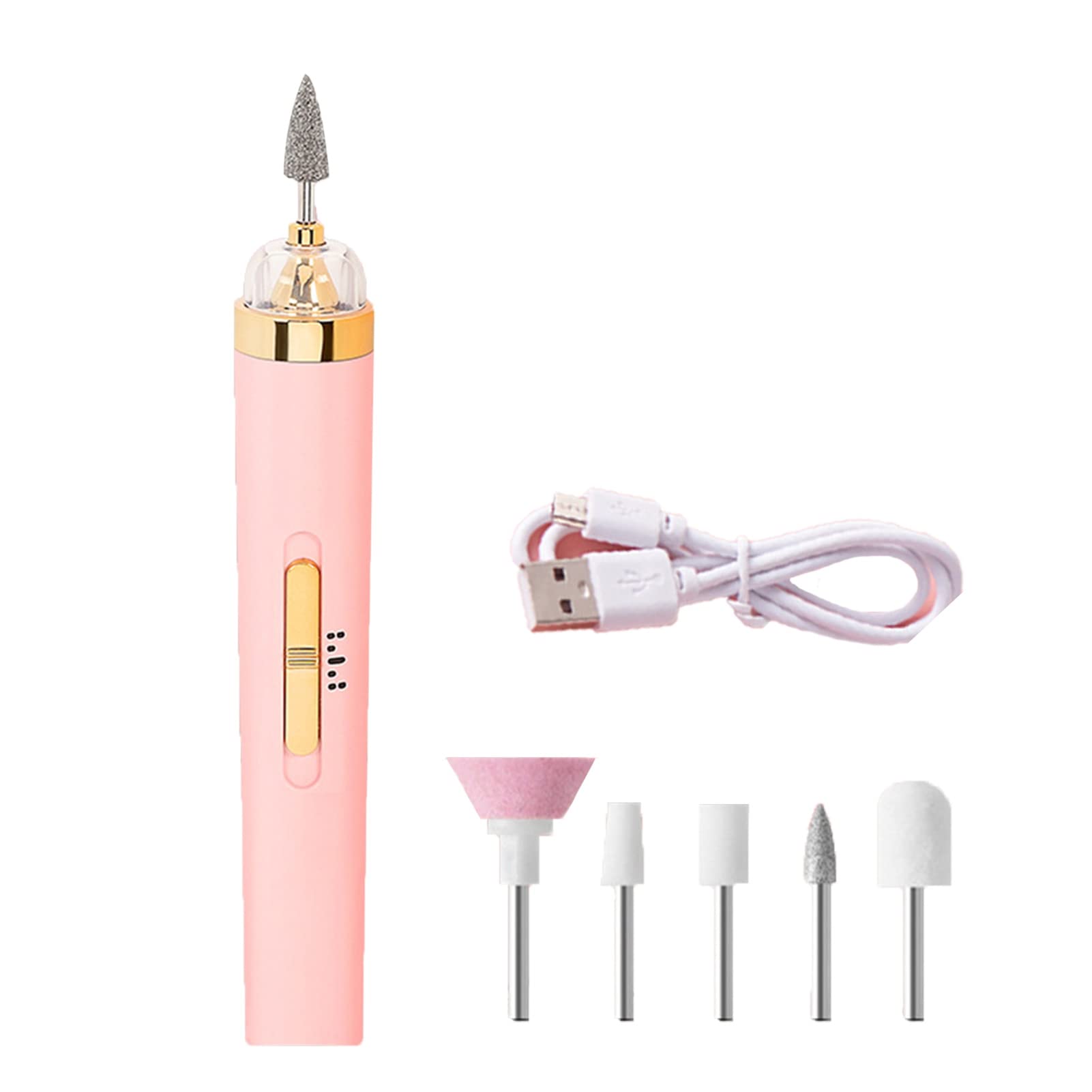 Remorui Electric Nail Drill Kit - Low Noise, Adjustable Speed Manicure Pedicure Tool for Callus Removal & Nail Grinding - Perfect for Home & Salon Nail Care