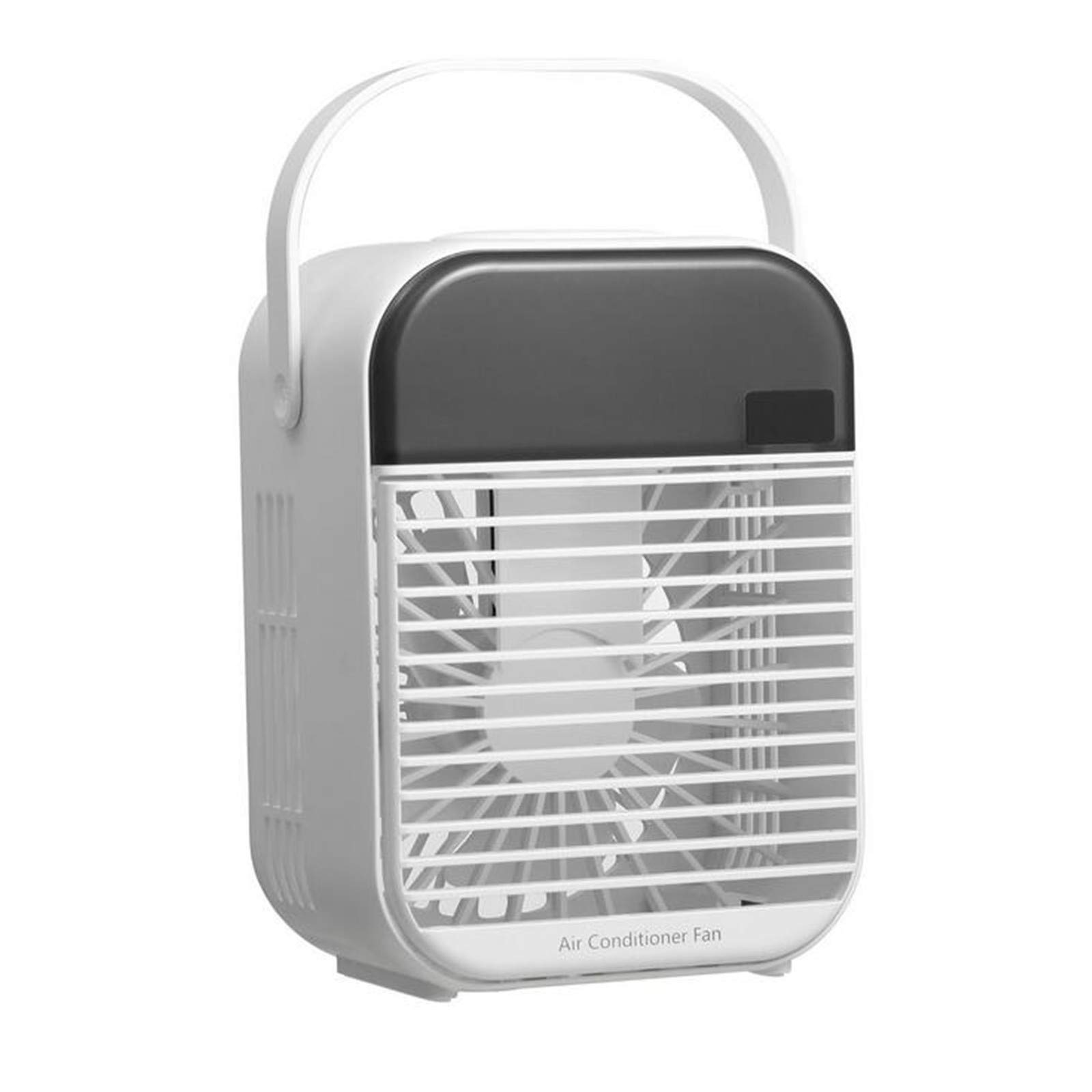 Portable Air Conditioner & Desk Fan - Personal Evaporative Air Cooler for Home, Bedroom, Office, Desktop & Camping | White | Perfect for Summer Cooling, Workspaces & Outdoor Adventures