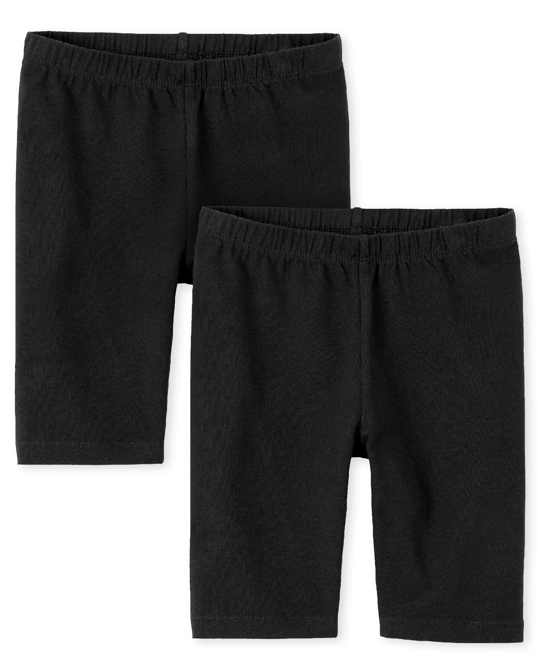 The Children's Place Girls' Bike Shorts - 2-Pack Stretchy Cotton Blend Mix & Match Activewear for Playdates, Sports & Everyday Comfort