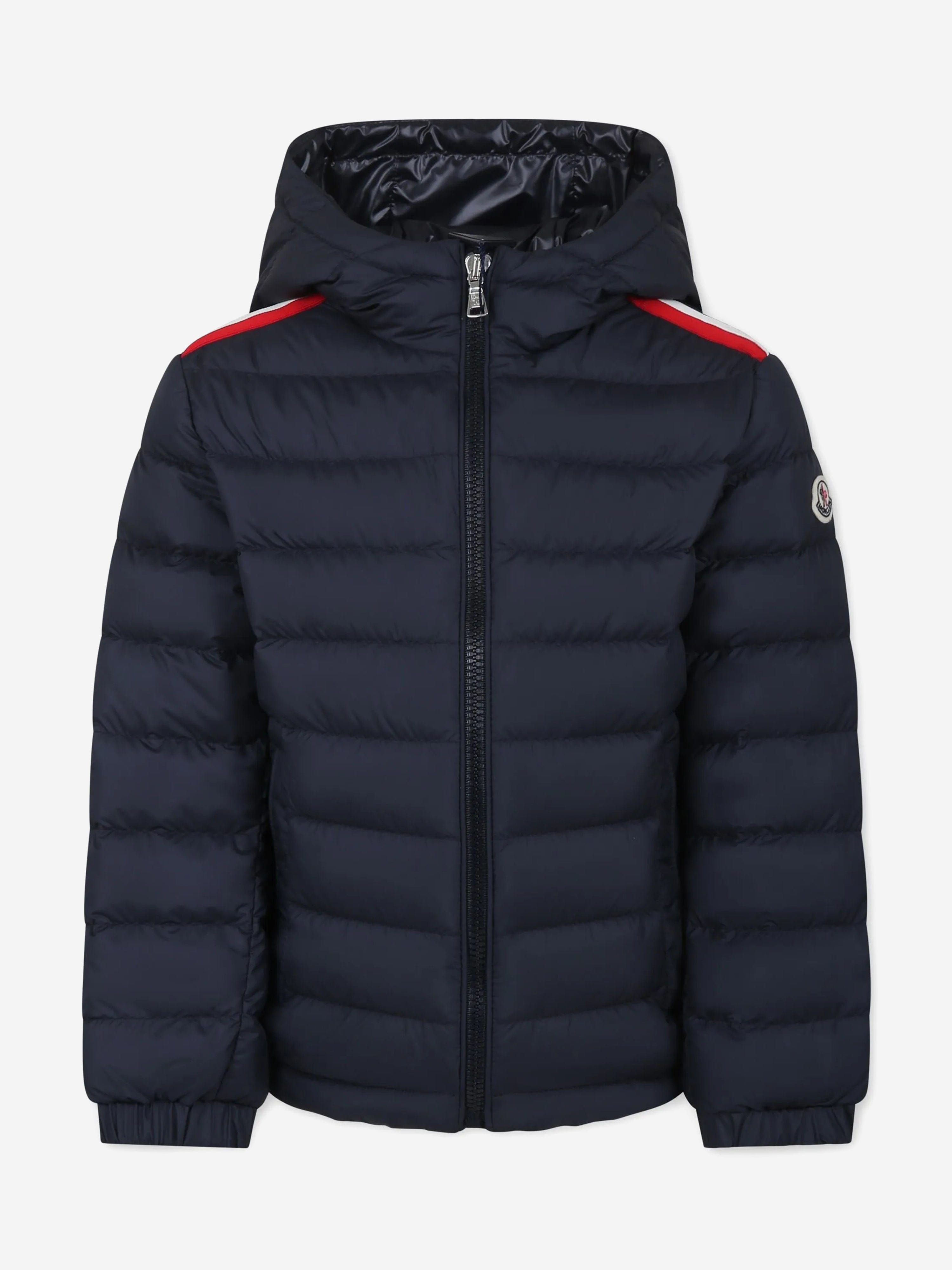 Boys' Navy Blue Down Padded Winter Jacket - Warm Insulated Puffer Coat for Kids Outdoor Activities, Snow Play & Cold Weather