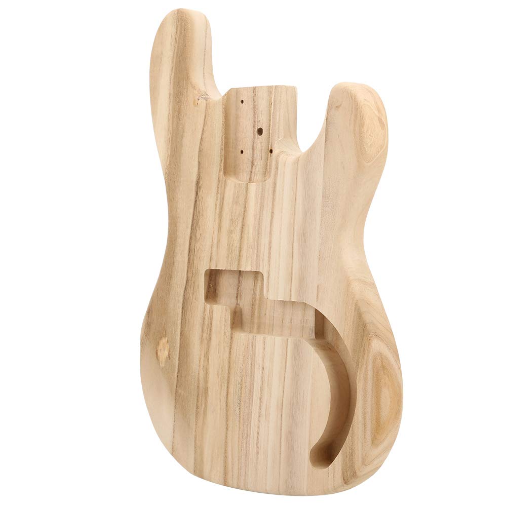 Unfinished Maple Bass Guitar Body - DIY Electric Guitar Parts & Accessories for Custom Builds | Perfect for Electric Guitar Upgrades, DIY Projects, and Replacement Bodies