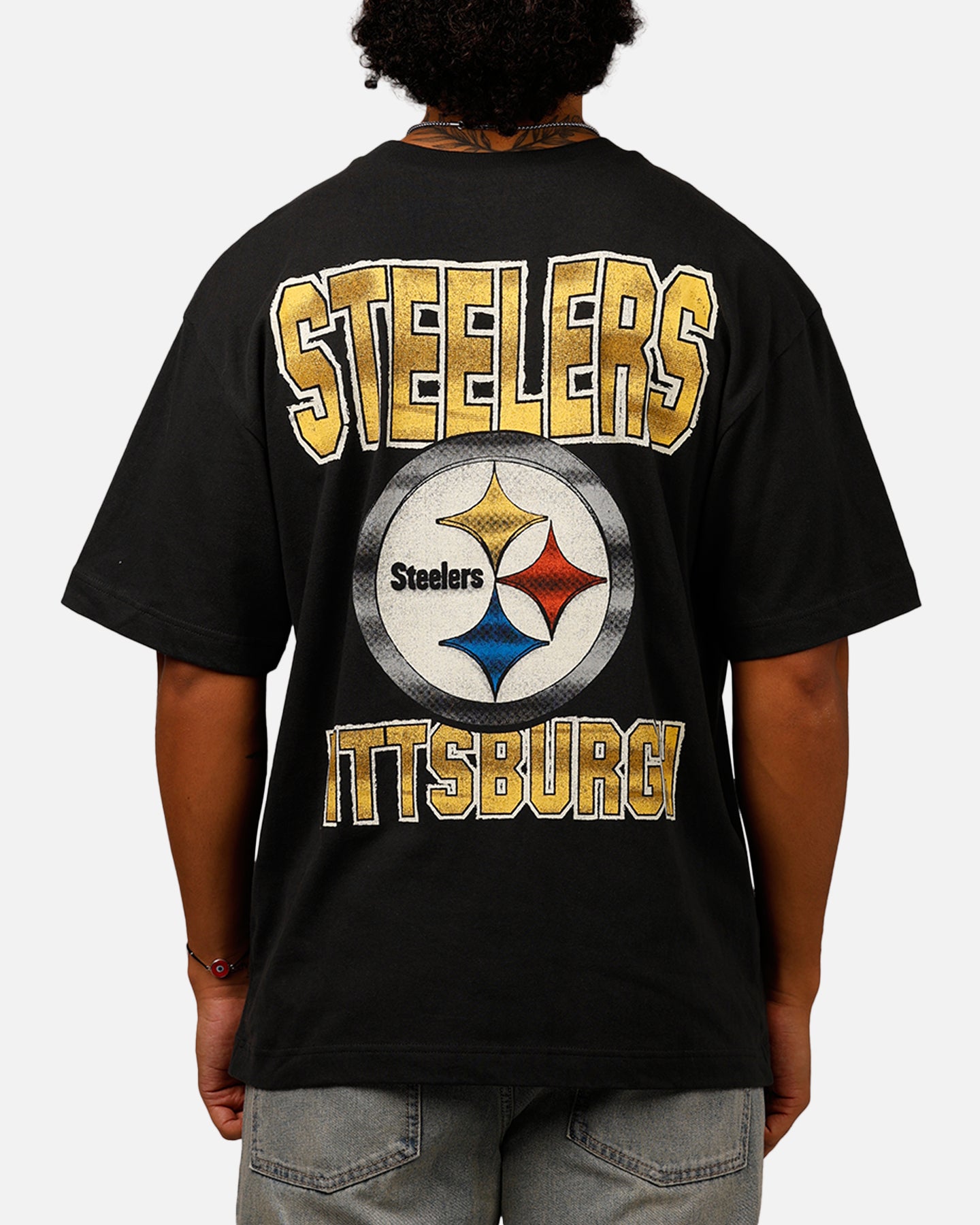 47 Brand Pittsburgh Steelers 'NFL Trophy Case' Premium Cotton T-Shirt - Black - Official NFL Licensed Apparel for Football Fans & Game Day Outfits