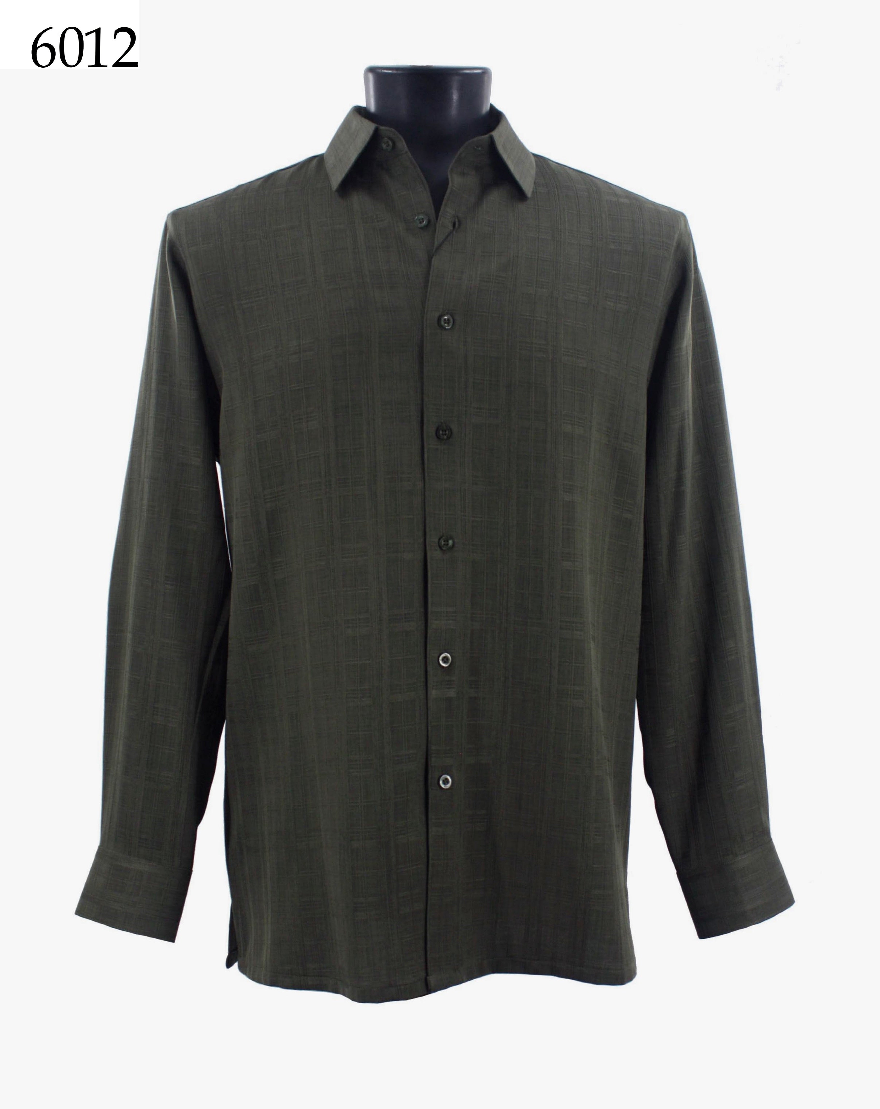 Bassiri Men's Long Sleeve Casual Shirt 6012 - Comfortable Button Down Work Shirt for Office, Business & Everyday Wear