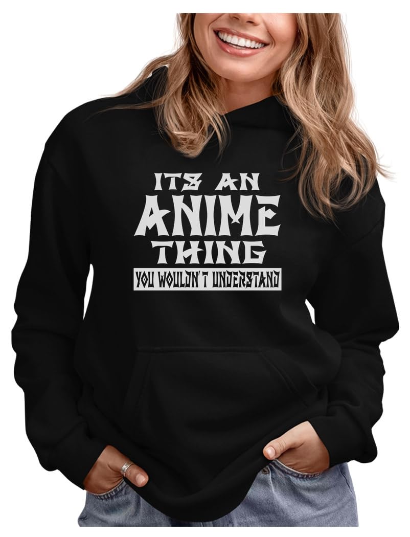 Anime Hoodie for Women & Teen Girls | Manga Graphic Pullover Sweatshirt | Casual Wear for Cosplay, School & Street Fashion