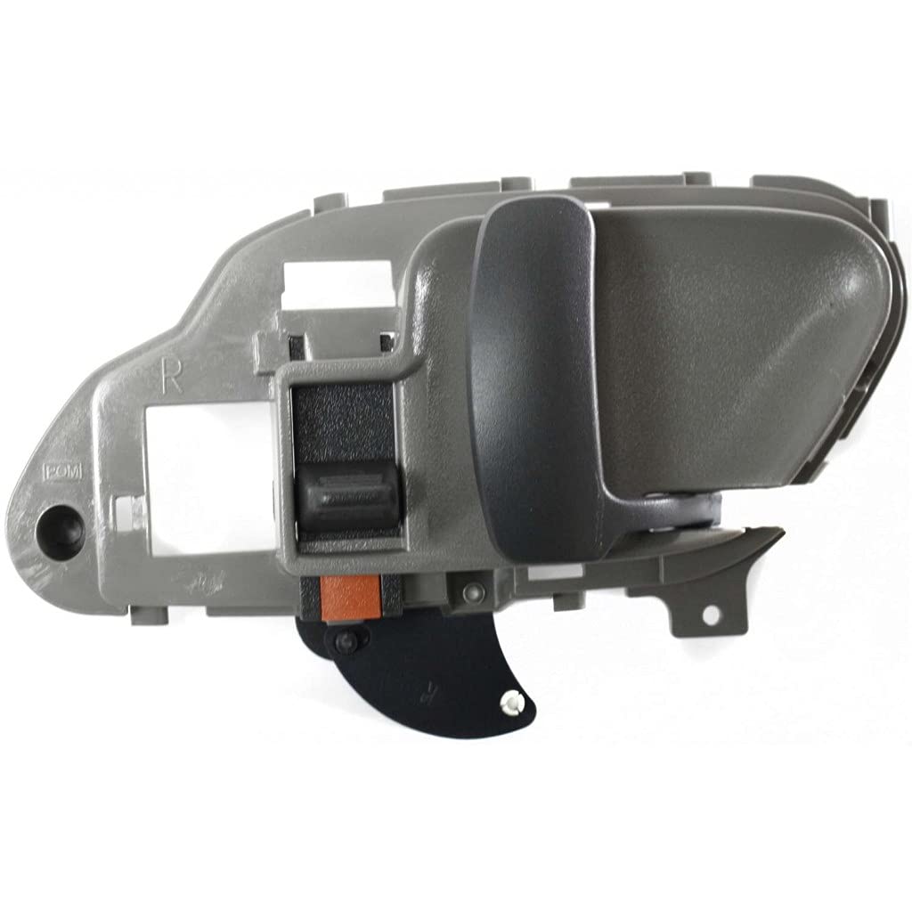 1995-1999 Chevy C2500 Suburban Gray Interior Door Handle with Lock Button - Front & Rear Passenger Side Replacement Part for Base/LS/LT Trim | Perfect for DIY Car Repairs & Interior Upgrades