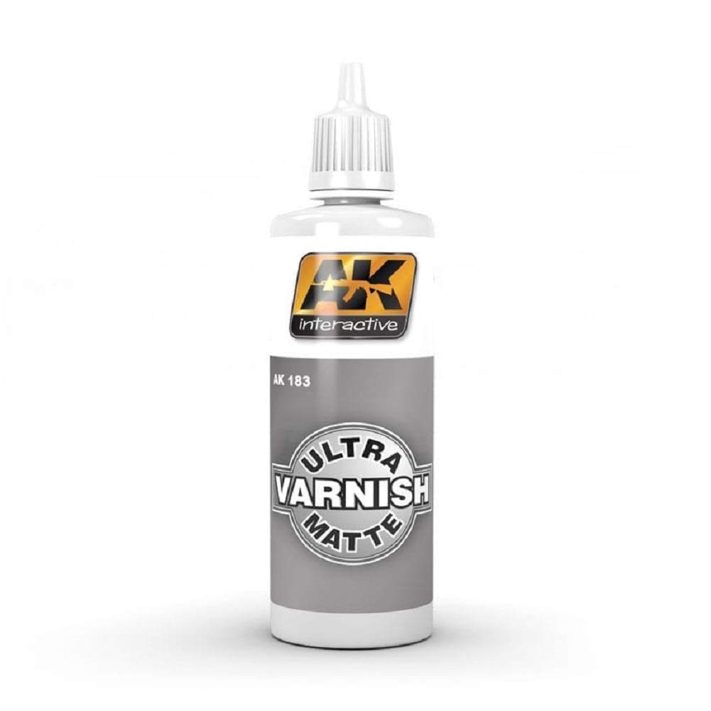AK Interactive Ultra Matte Finish Varnish 60ml - Premium Matte Varnish for Scale Models & Miniatures - Perfect for Warhammer, Gundam, and Tabletop Gaming
