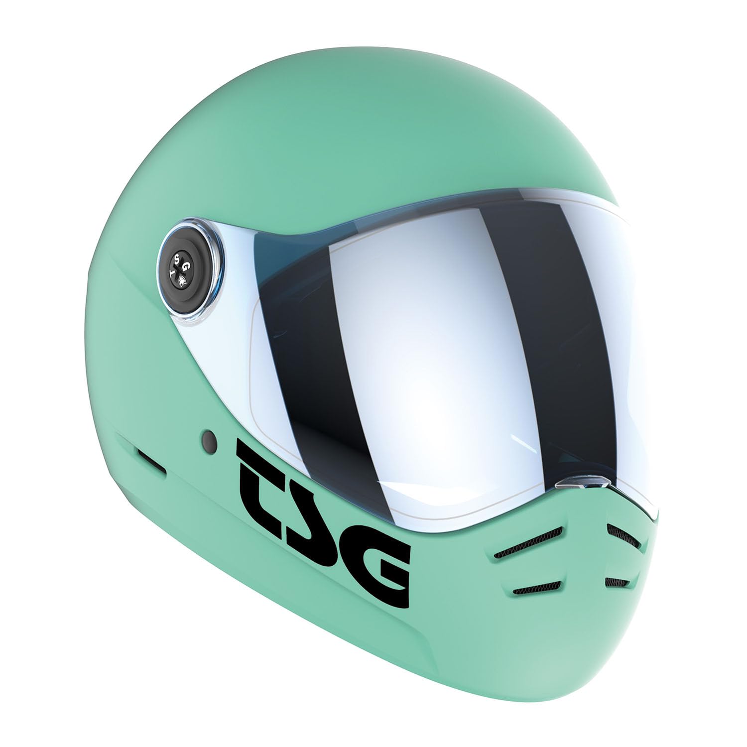 TSG Pass 2.0 Full Face Helmet for Downhill Skateboarding & E-Skating - Premium ABS Hardshell with Dual Visors, Ventilation Ports & Adjustable Cheek Pads | Ideal for Longboarding, E-Onewheel & Extreme Sports Safety Gear