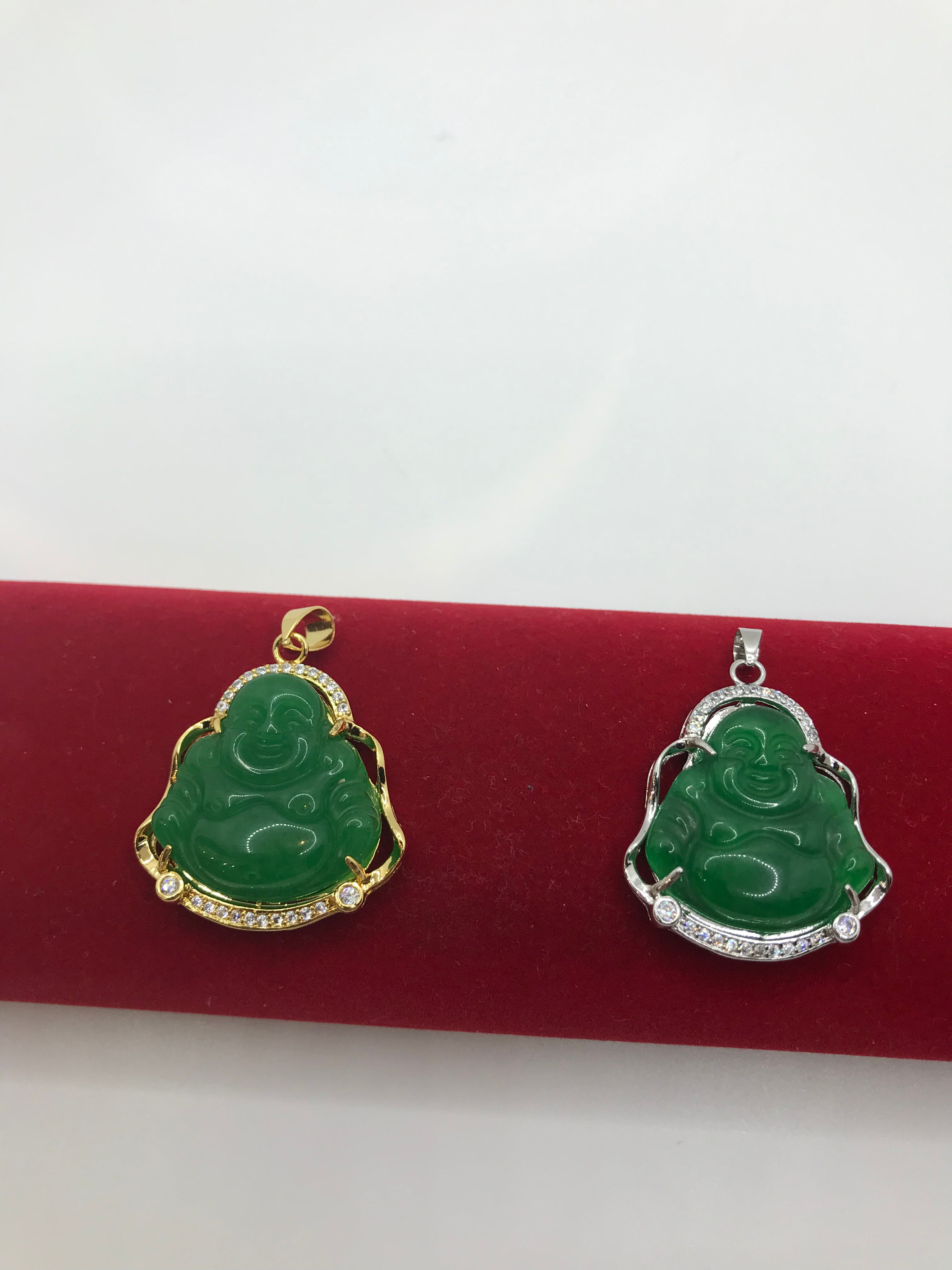 Authentic Jade Buddha Pendant Necklace for Men & Women - Natural Green Jade Meditation Jewelry for Spiritual Protection & Good Luck - Perfect for Yoga, Meditation & Gifts