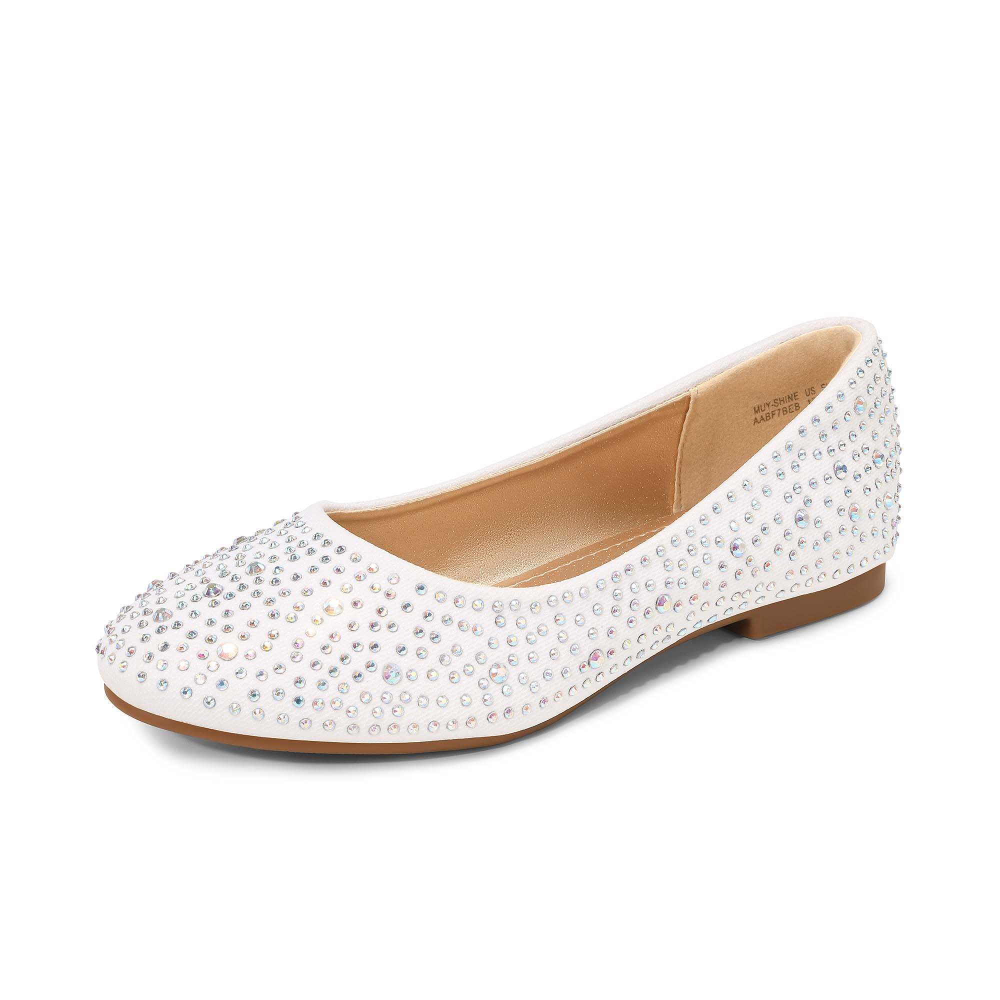 DREAM PAIRS Girls Slip-On Ballerina Flats - Comfortable Dress Shoes for Toddler, Little Kid & Big Kid | Perfect for School, Parties & Special Occasions