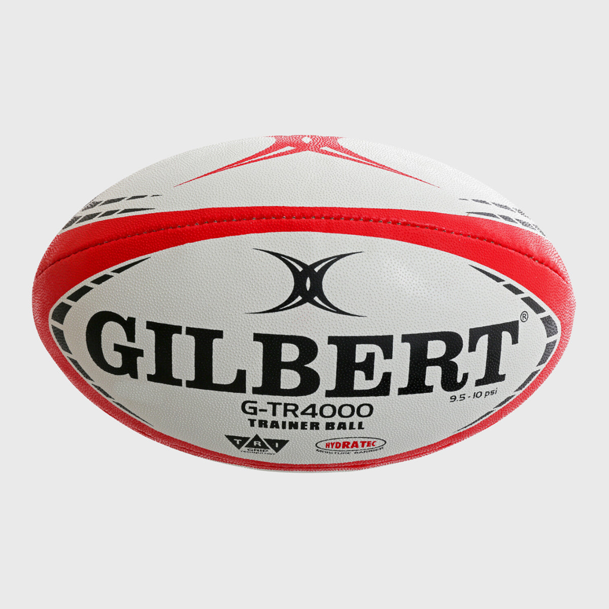 Gilbert G TR4000 Training Rugby Ball - Size 3 Official Match Rugby Ball for Adults & Youth - Perfect for Rugby Practice, Training Sessions & Competitive Games (Red)