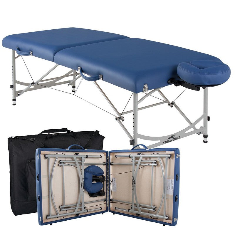 Earthlite Versalite Pro Portable Massage Table with Carrying Case - Professional Foldable Massage Bed for Home, Spa & Therapy - Perfect for Therapists, Chiropractors & Mobile Massage Services