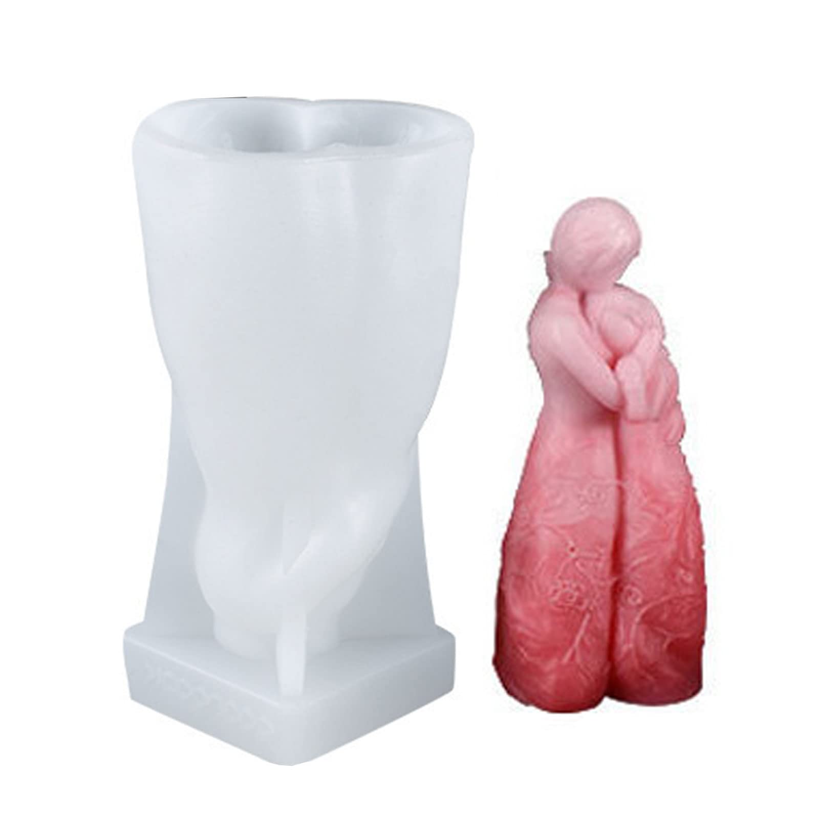 3D Couple Hugging Silicone Candle Molds - DIY Body Art Candle Making Kit, Epoxy Resin Casting Molds for Romantic Gifts, Home Decor & Soap Making (Perfect for Valentine's Day, Wedding Favors & Anniversary Gifts)