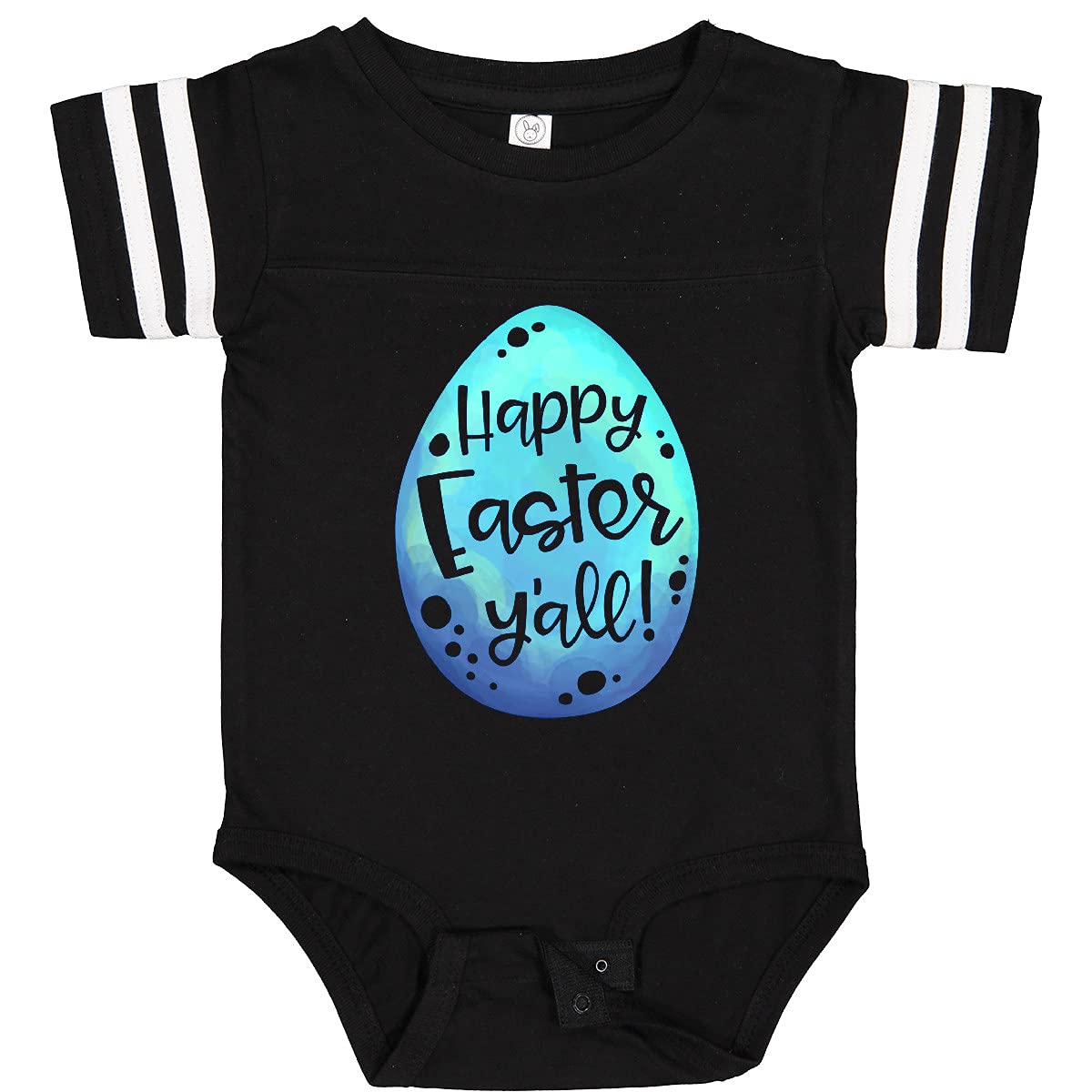 Inktastic Happy Easter Y'all Blue Easter Egg Baby Bodysuit - Cute Easter Outfit for Infants, Toddler Easter Party Wear, Spring Photoshoot Outfit, Holiday Gift for Babies