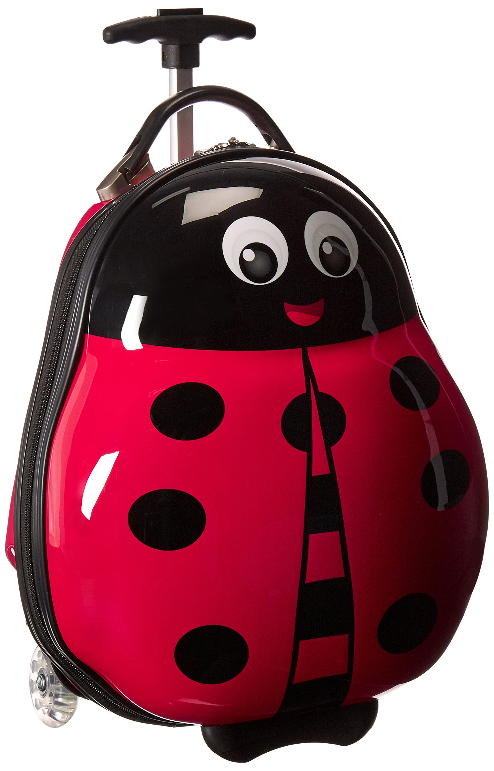 Heys Travel Tots Lady Bug Kids Luggage - Cute Ladybug Design Carry-On Suitcase for Girls | Perfect for Airplane Travel, Road Trips & Sleepovers
