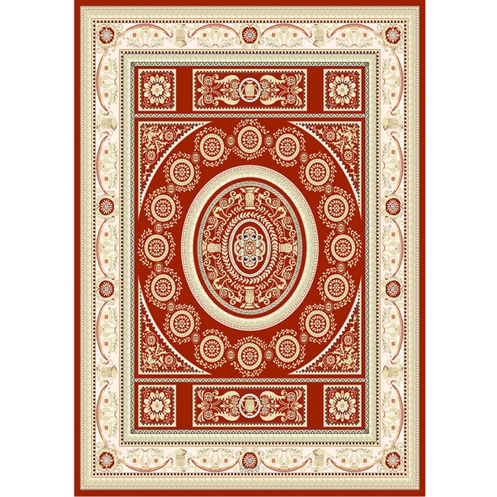 Ultra Soft Cozy Lamb Velvet Persian Area Rug 5.2'x7.5' - Luxury Indoor Outdoor Carpet for Living Room, Bedroom, Hallway - Boho Chic Distressed Runner Rug - Perfect for Home Decor, Bathroom Mat & Door Entryway