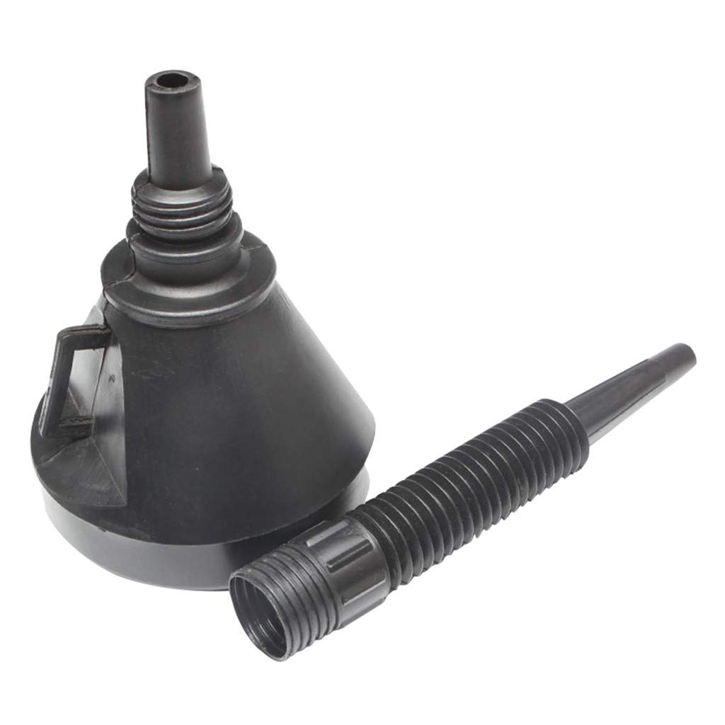 Guolarizi Flexible Extension Engine Fuel Funnel - Gasoline, Oil, Kerosene & Liquids Transfer Tool for Automotive, Home & Workshop (Black)