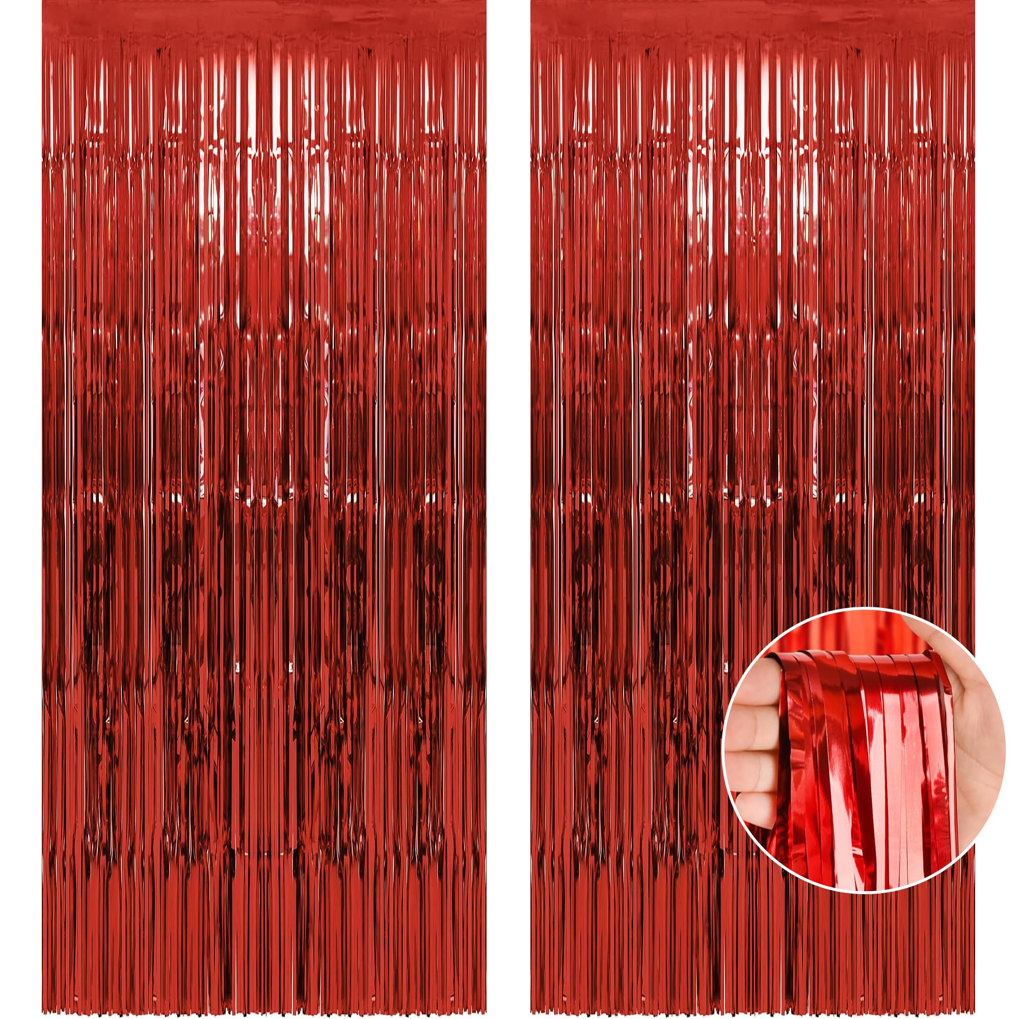 OHOME Class of 2025 Graduation Decorations - Red Graduation Backdrop & Congrats Grad Banner - Graduation Party Supplies for High School & College - Perfect for Graduation Ceremony Decor, Photo Booth Background & Celebration Party Favors