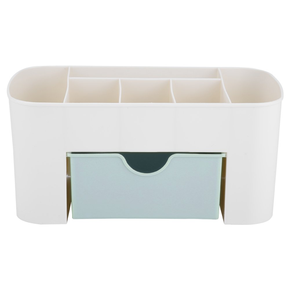Acouto Storage Box - Multifunctional Desk Organizer with Drawers for Stationery, Makeup & Home Office Supplies (Blue) | Perfect for Desk Organization, Makeup Storage & Small Item Management