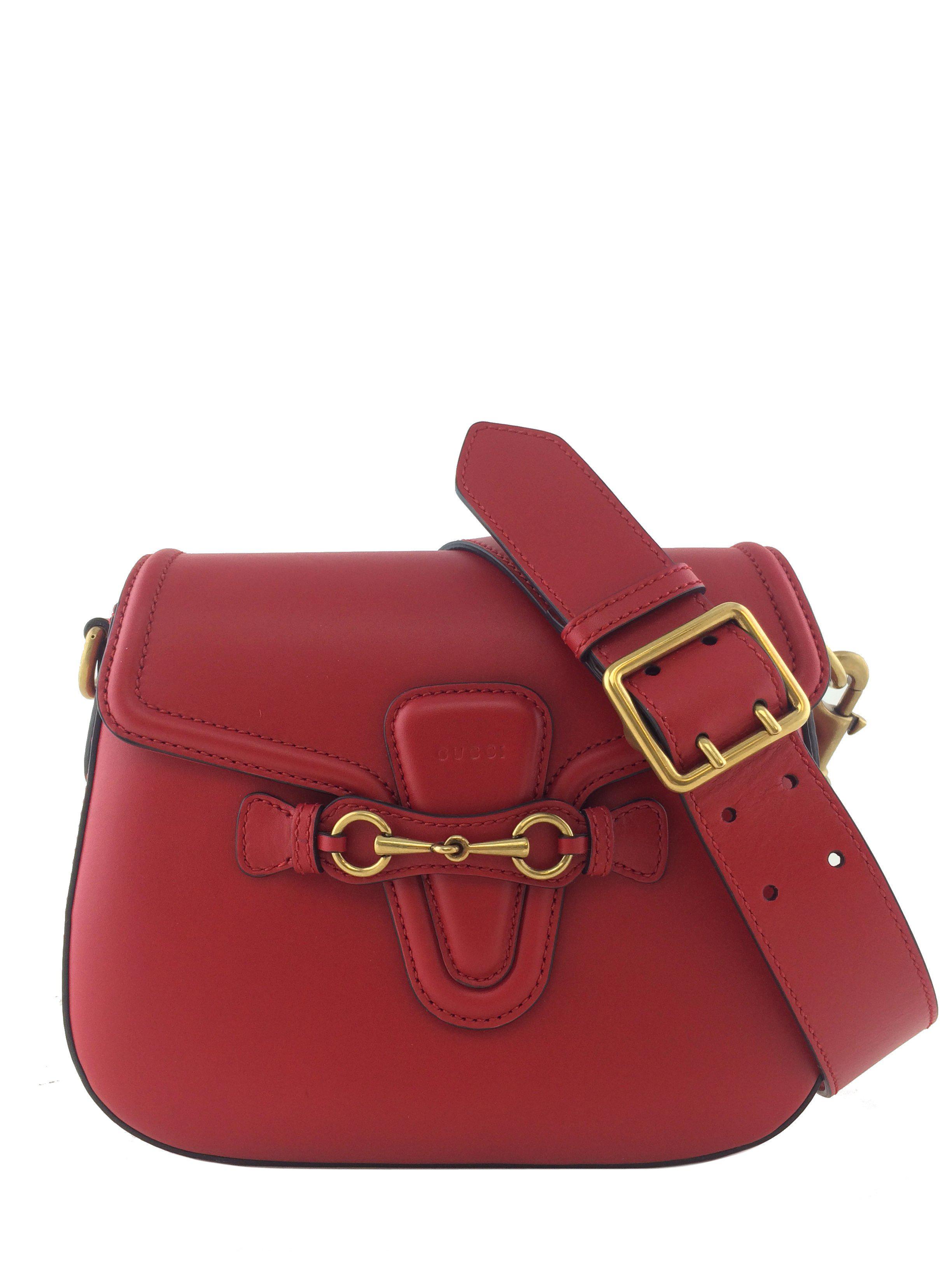 Gucci Lady Web Medium Leather Shoulder Bag for Women - Luxury Designer Handbag for Work, Travel & Everyday Use