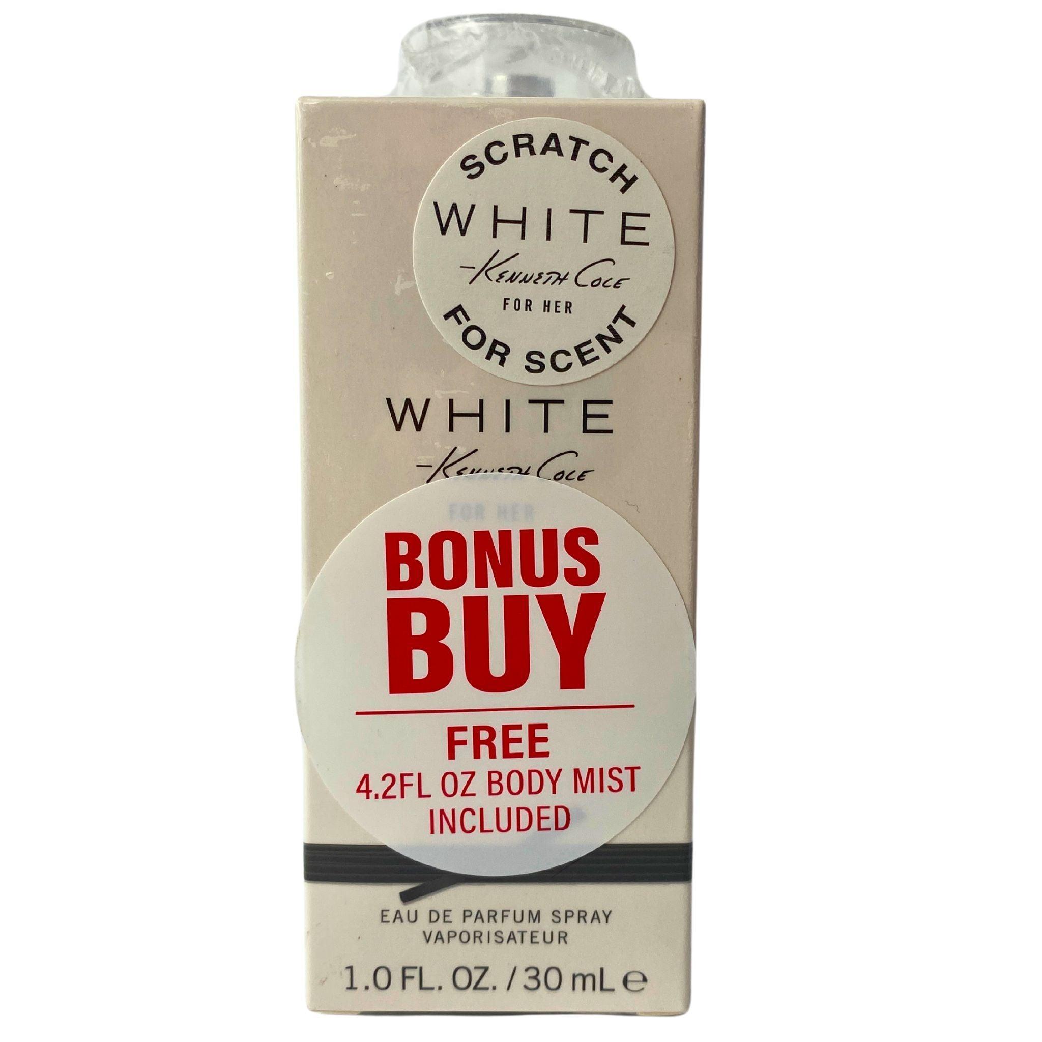 Kenneth Cole White for Women Perfume Set - Fragrance Mist & Eau De Parfum Spray 1oz & 4.2oz (40 Pcs Lot) - Perfect for Gifts, Daily Wear & Special Occasions
